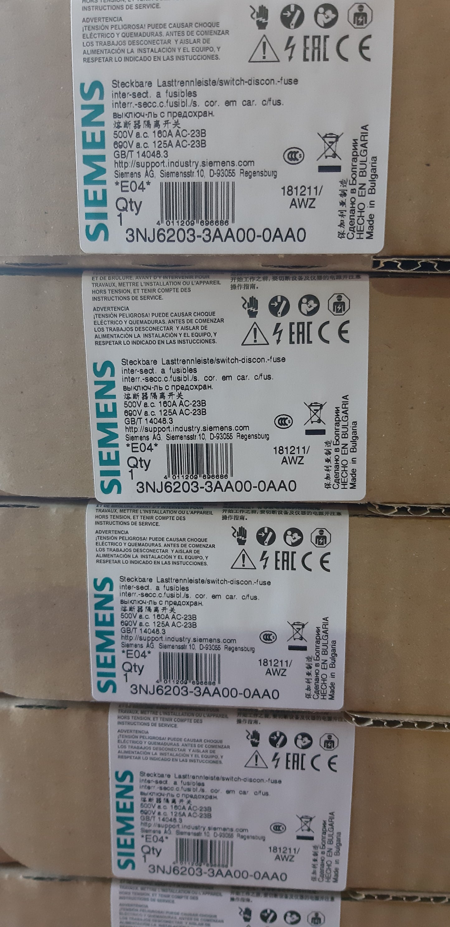 Switch disconnector 3NJ6203-3AA00-0AA0 SIEMENS (Request price)