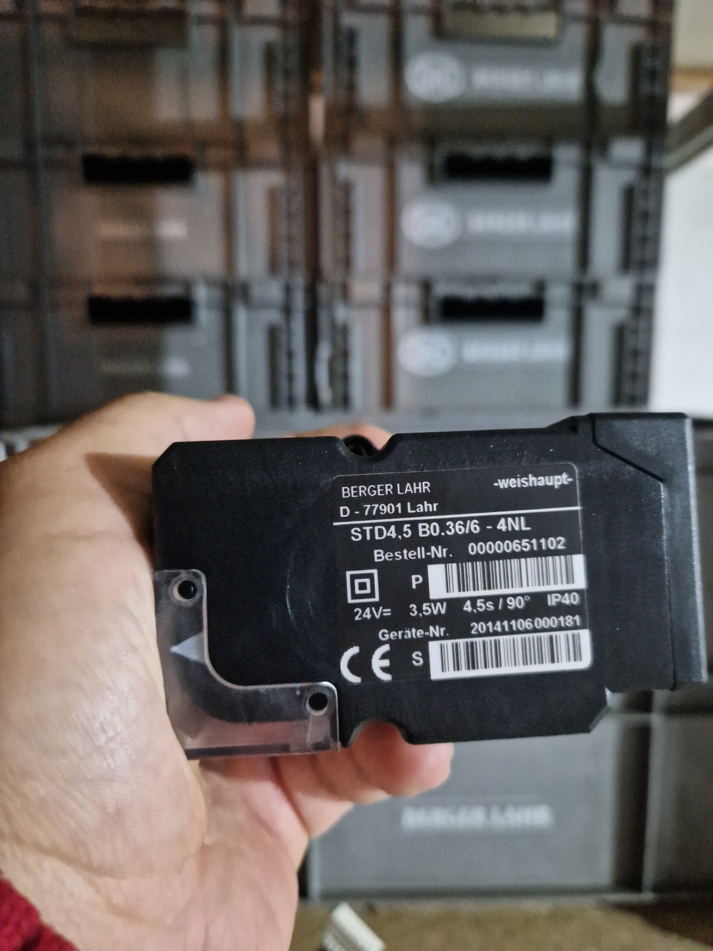 Weishaupt Schrittmotor STD 4,5 24V B0,36/6 4NL - 651102, SCHNEIDER ELECTRIC/ BERGER LAHR