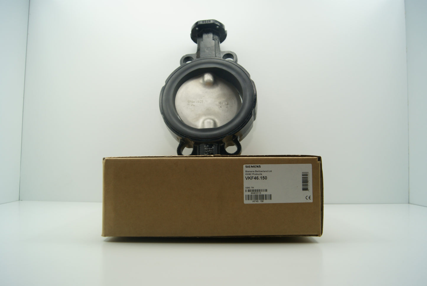 Absperrklappe, Flansch, PN6/10/16, DN150, kvs 2100, dicht schließend, Siemens VKF46.150