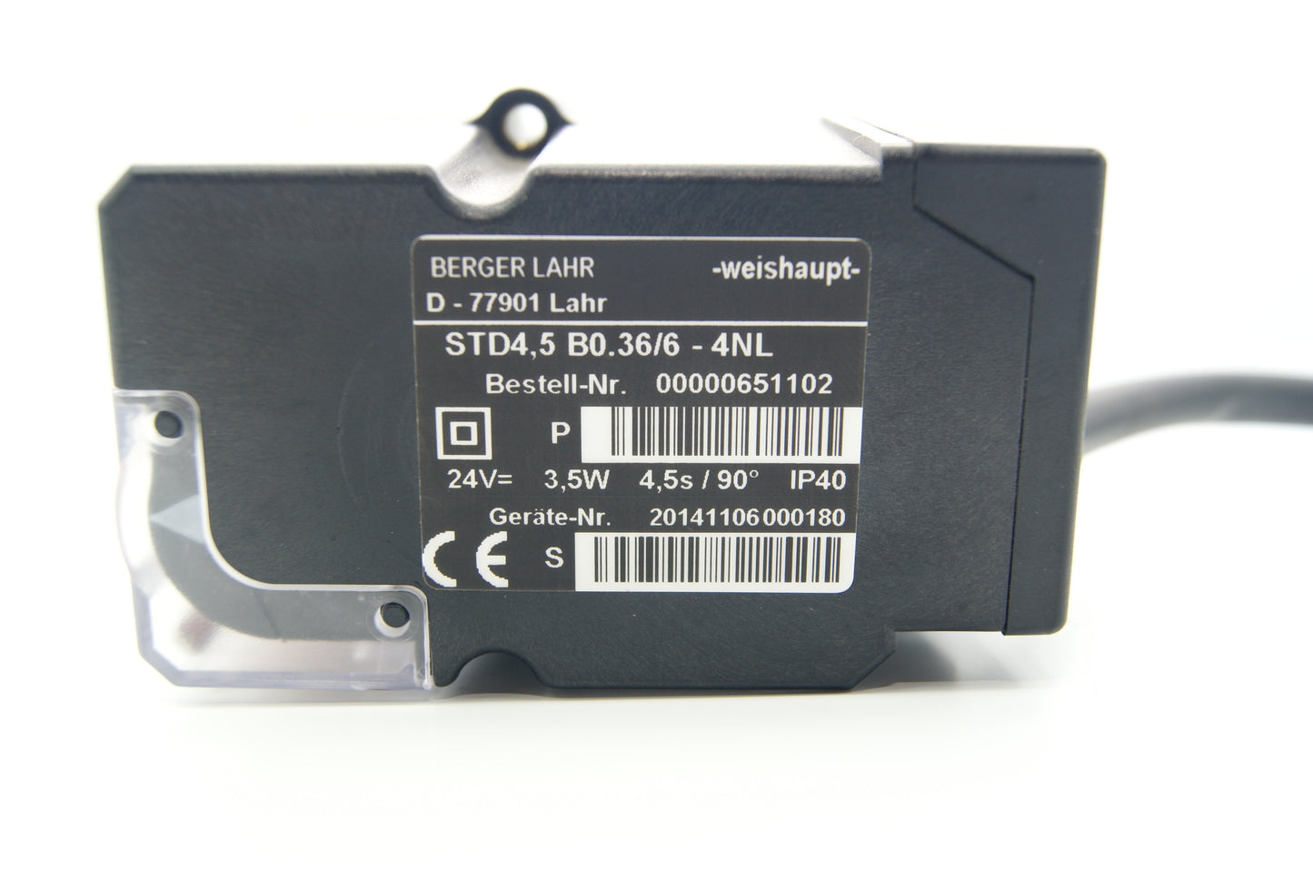 Weishaupt Schrittmotor STD 4,5 24V B0,36/6 4NL - 651102, SCHNEIDER ELECTRIC/ BERGER LAHR