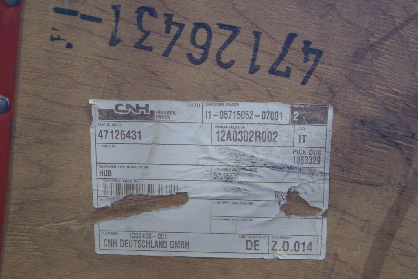 CNH 47126431 Säule New Holland / Case CNH Trade Parts