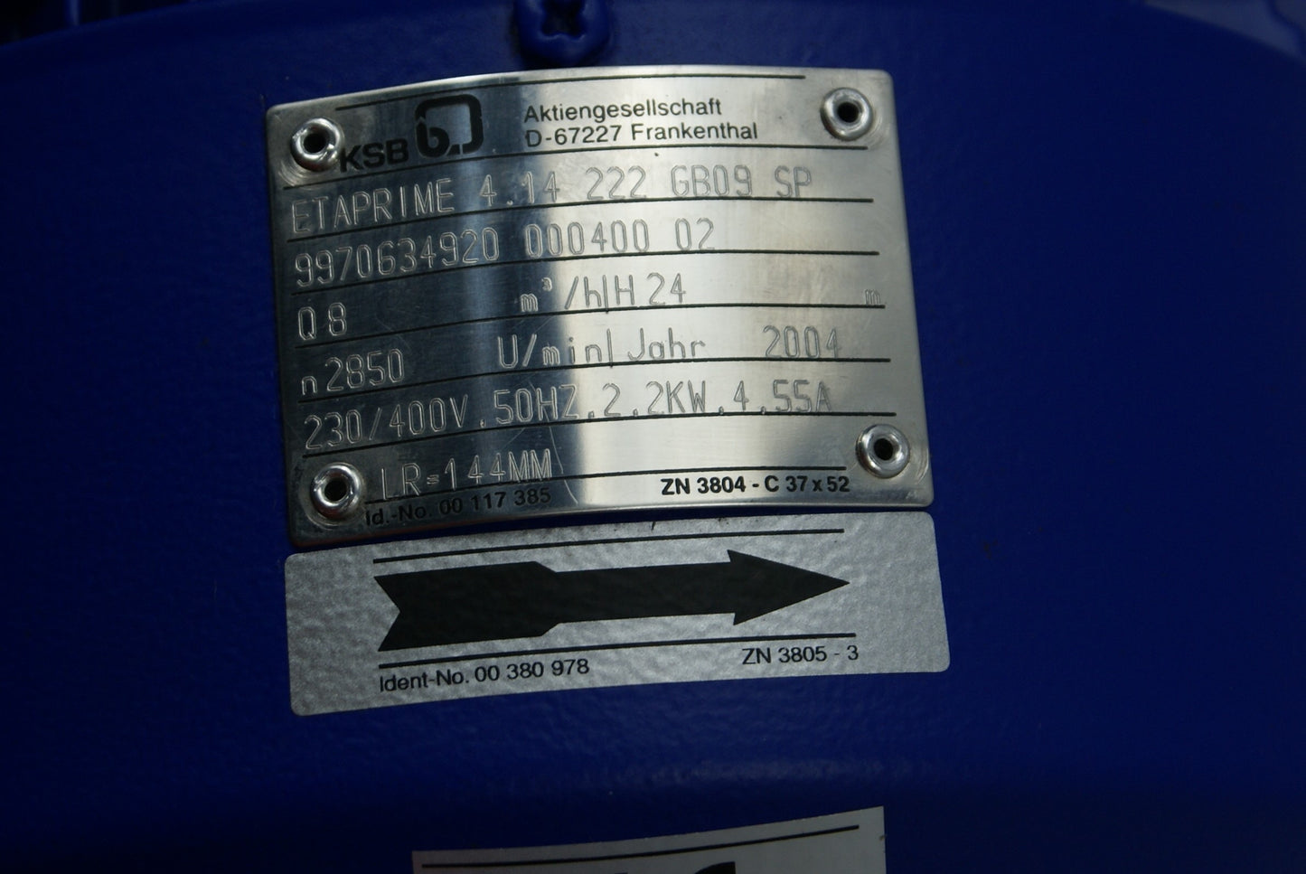 KSB ETAPRIME 4.14 222 GB09 SP  (Request price)