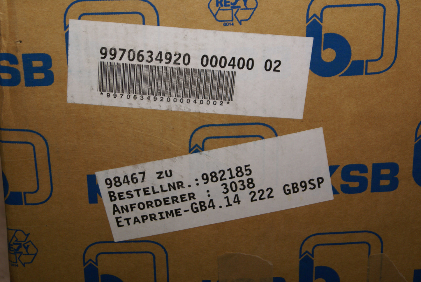 KSB ETAPRIME 4.14 222 GB09 SP  (Request price)