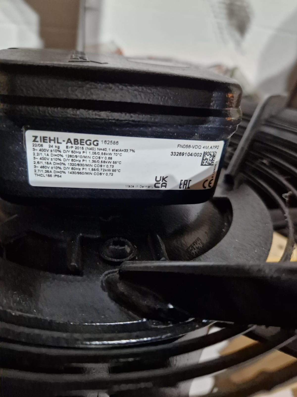 Axialventilator Ziehl-Abegg FN056-VDQ.4M.A7P2, Art.-Nr. 162 586