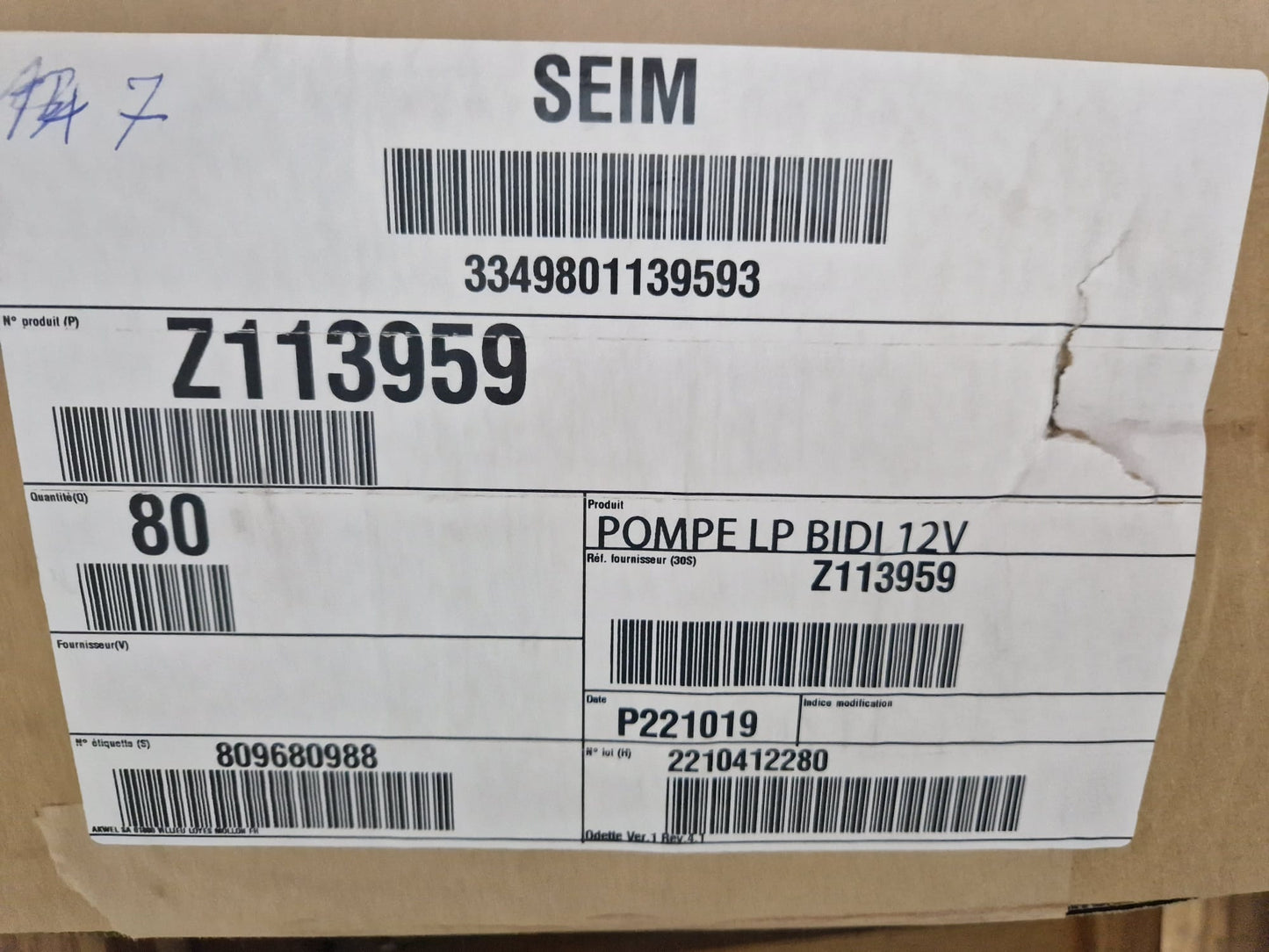 Windshield washer pump SEIM Z113959, FOMOCO E23VB, FEBI 103391  (Request price)