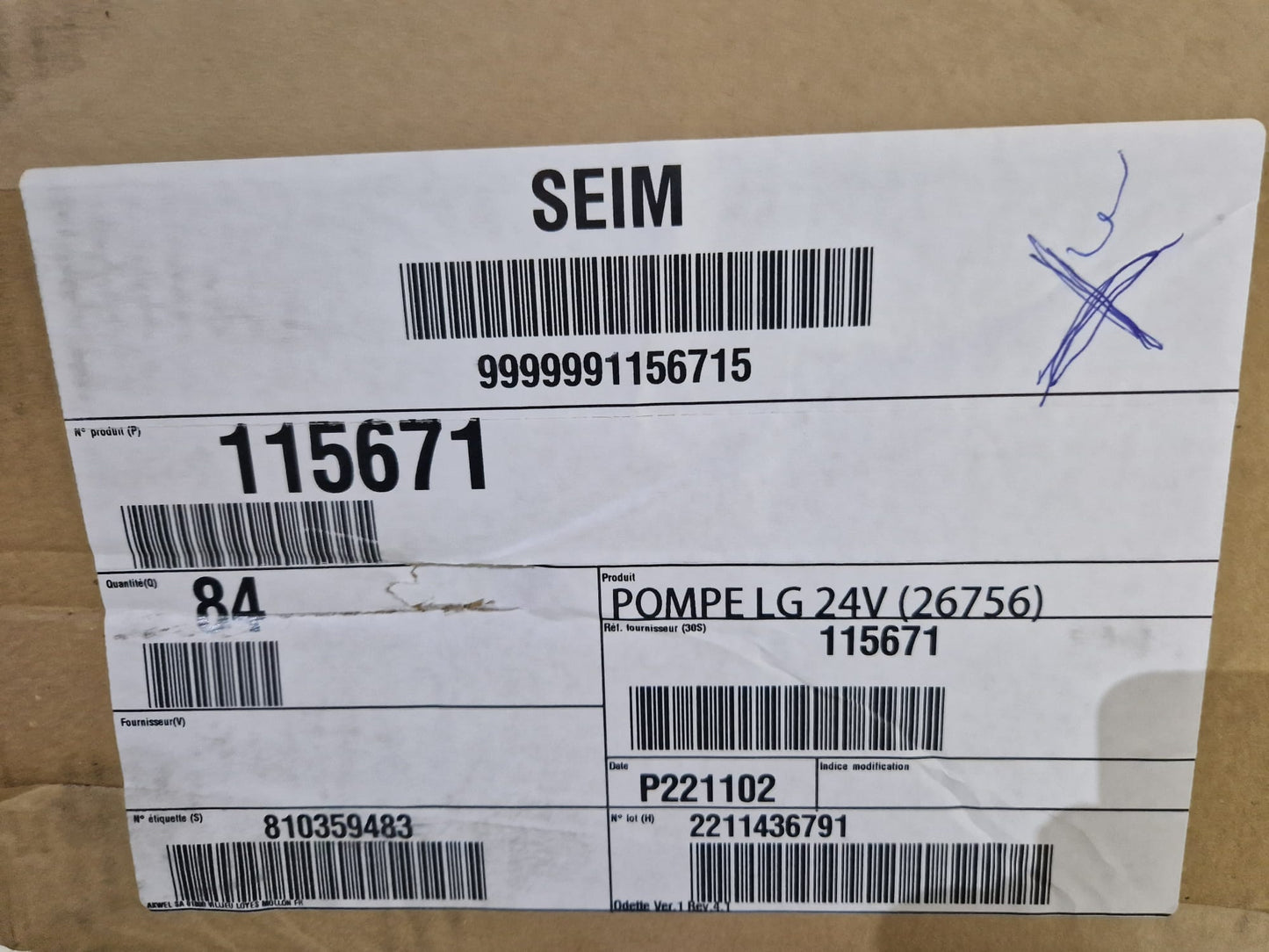 Windshield washer pump SEIM 10990905, 109905 (Request price)