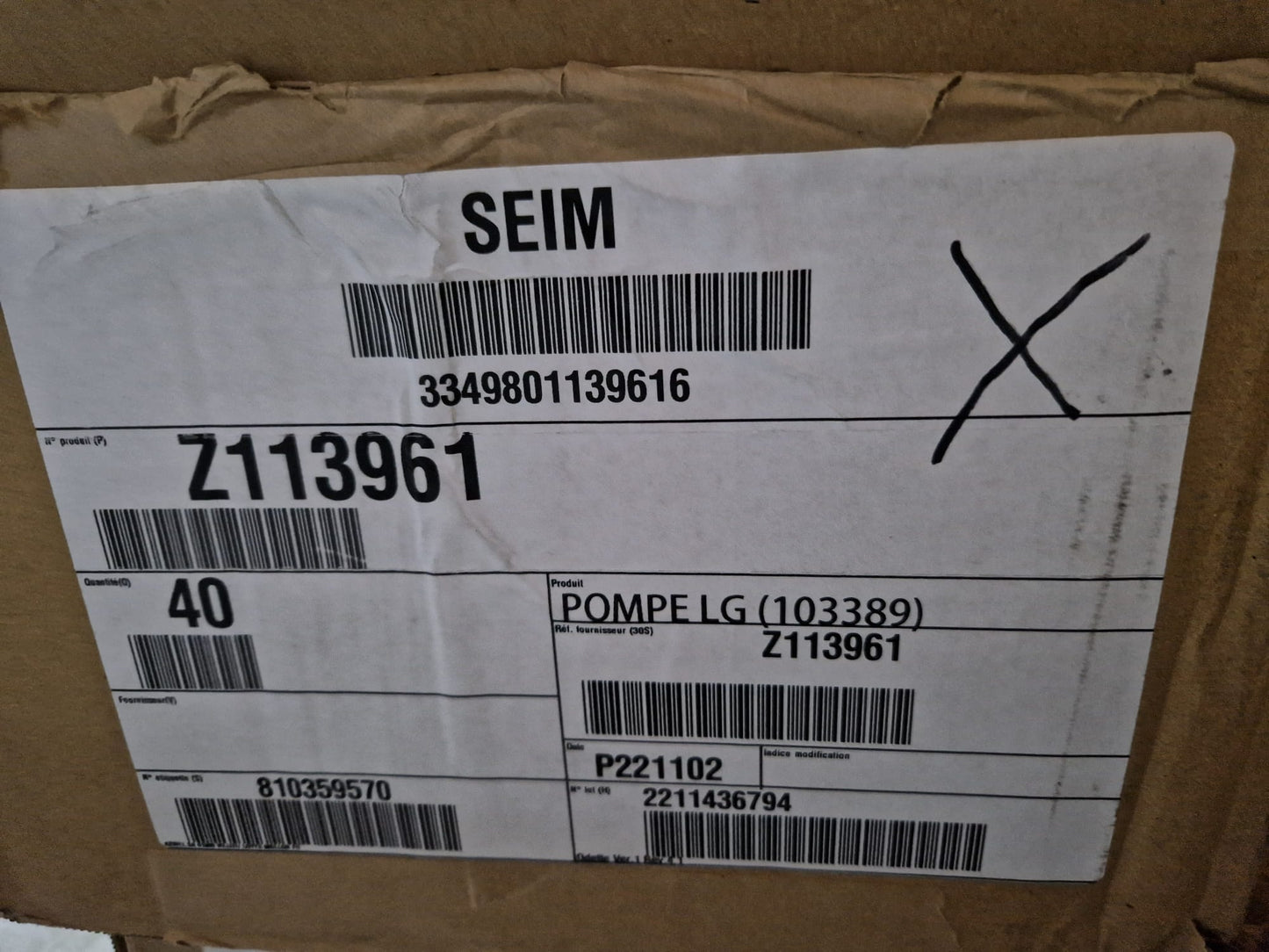 Windshield washer pump SEIM Z 113961, 9680789680, FEBI 103389  (Request price)