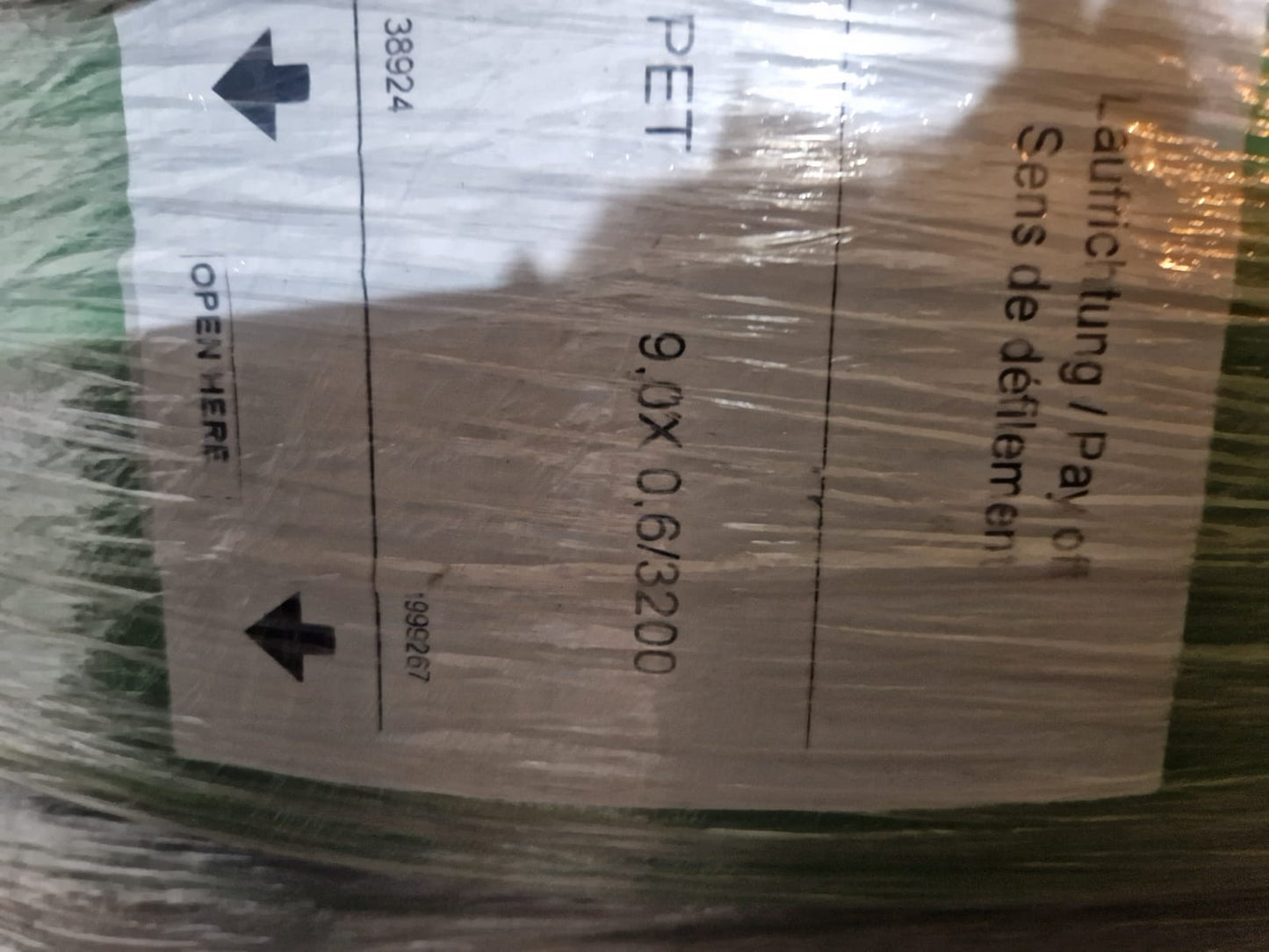 POLYESTER STRAPPING - TYCOON® HighTension 12-3M100 HT PET 0,472x0,024 E 16x6 OGN HT (Request price)