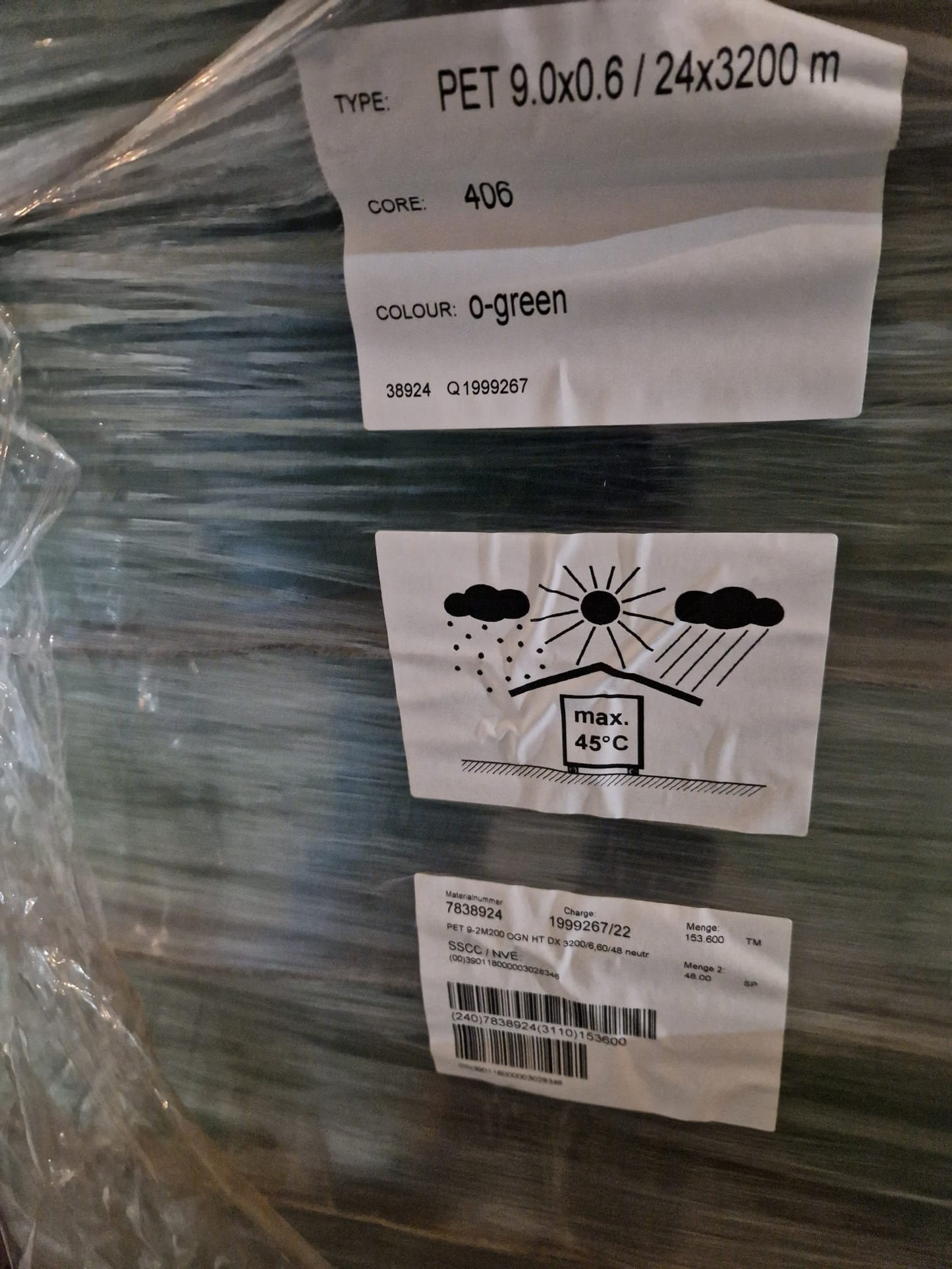 POLYESTER STRAPPING - TYCOON® HighTension PET 9-2M200 OGN HT 3200/6,60/48 neutr (Request price)