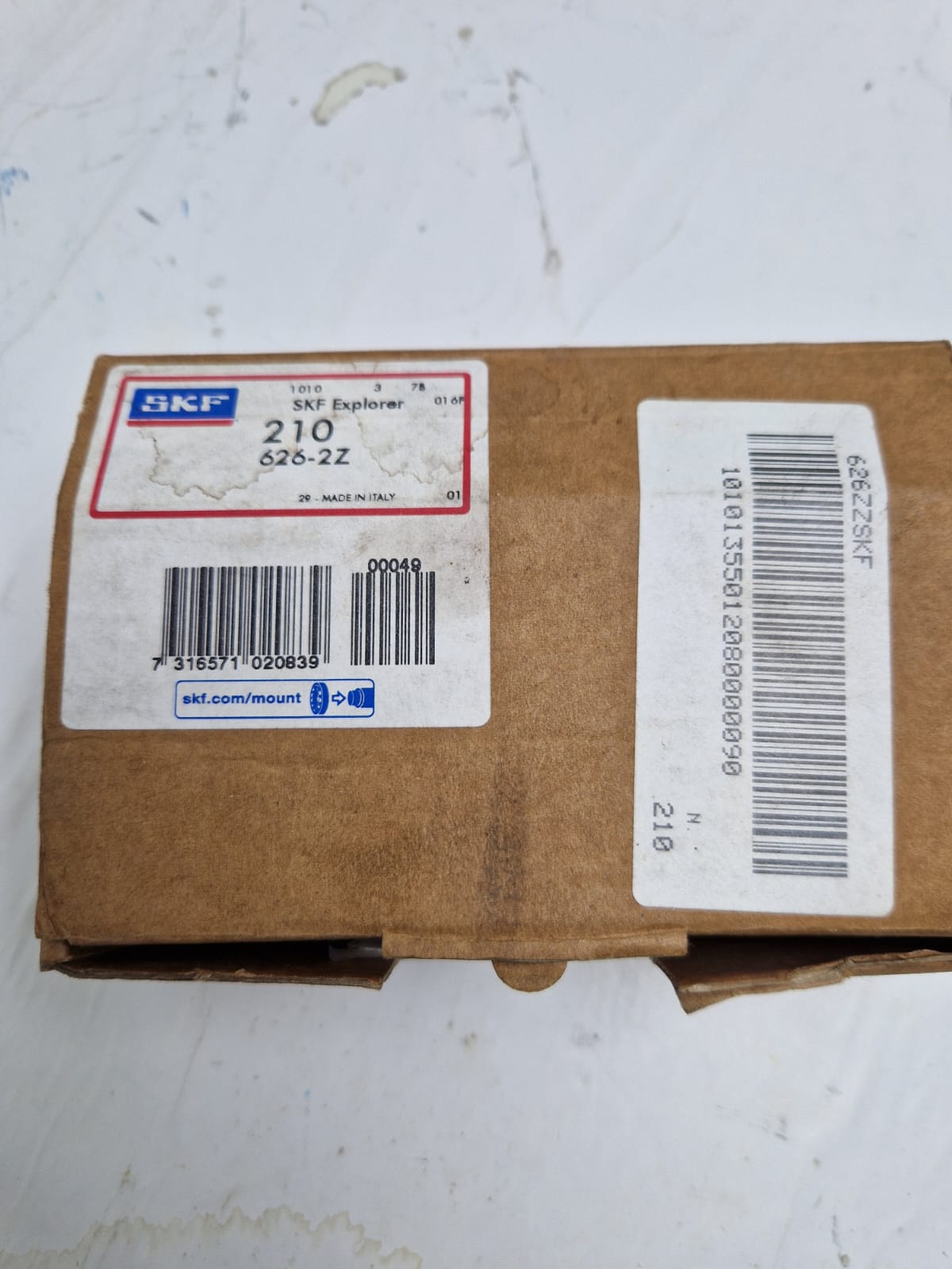 SKF 626-2Z Deep groove ball bearings with seals or cover disks (Request price)