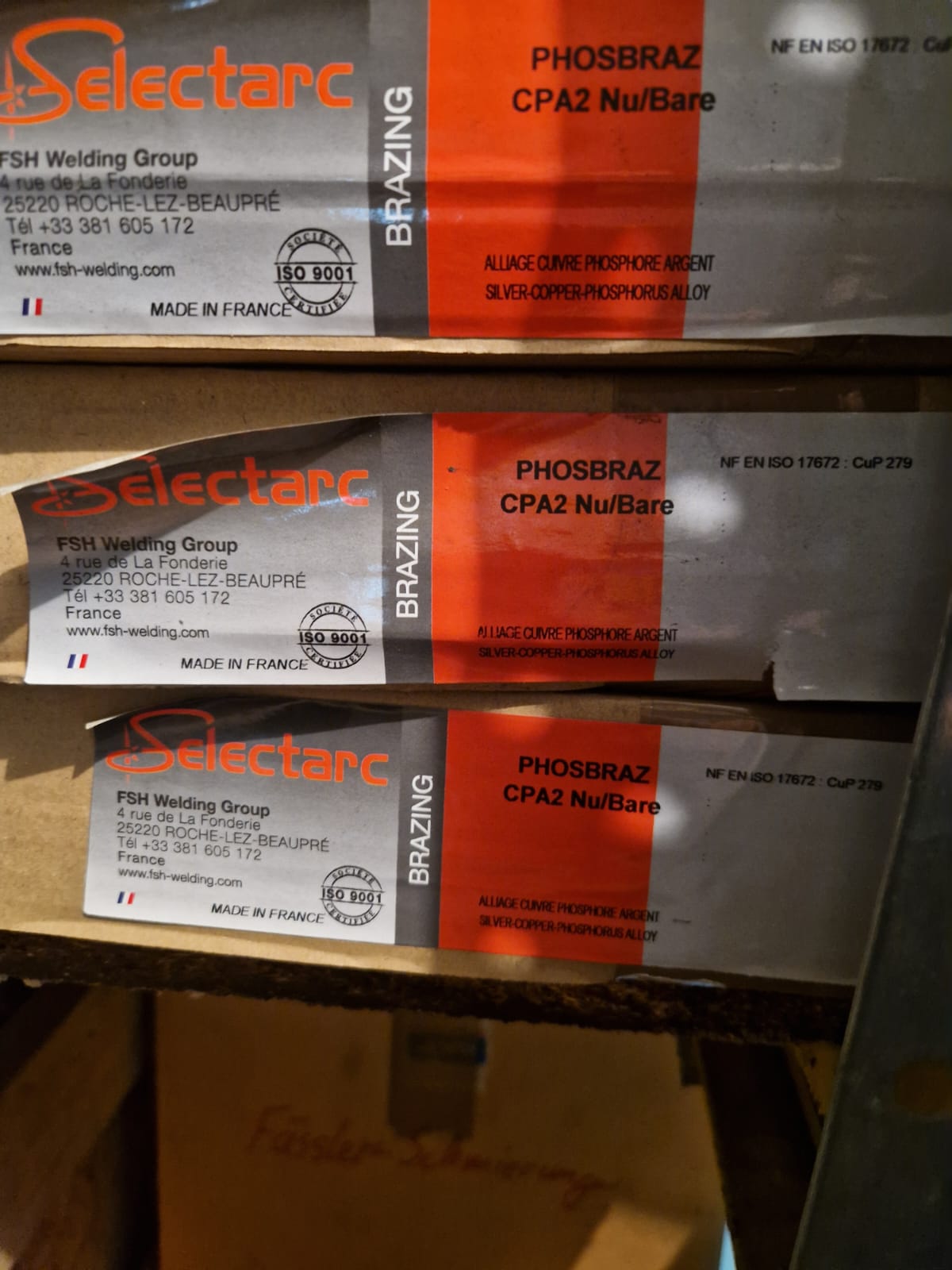 PHOSBRAZ CPA2 Nu/Bare d. 3.0mm x L 500mm (Request price)