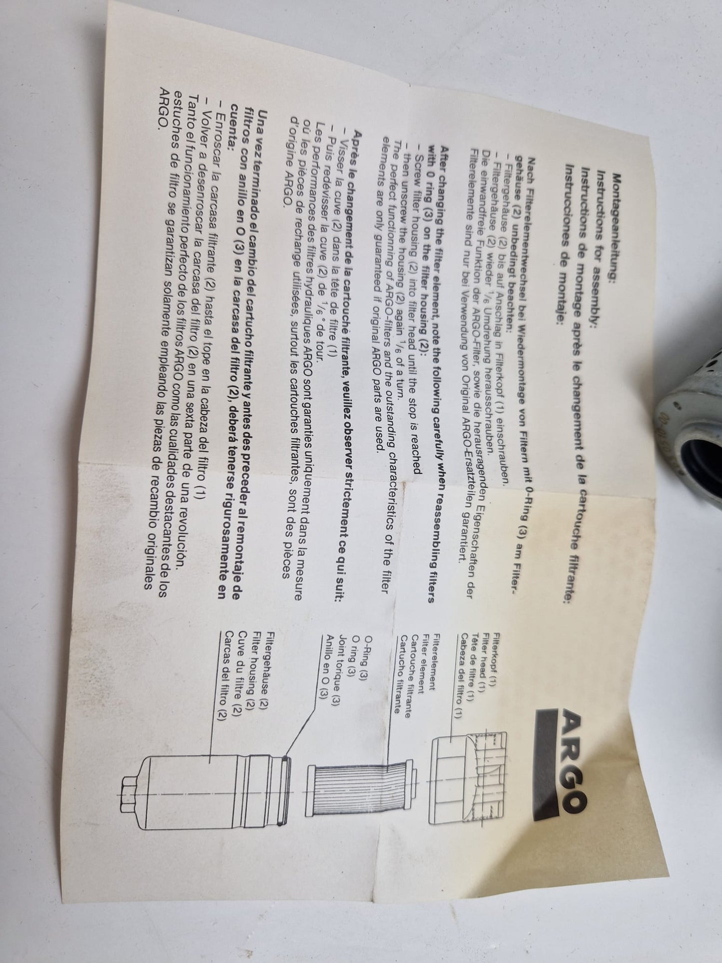 Hydraulic Filter P3.0510-00 Argo  (Request price)