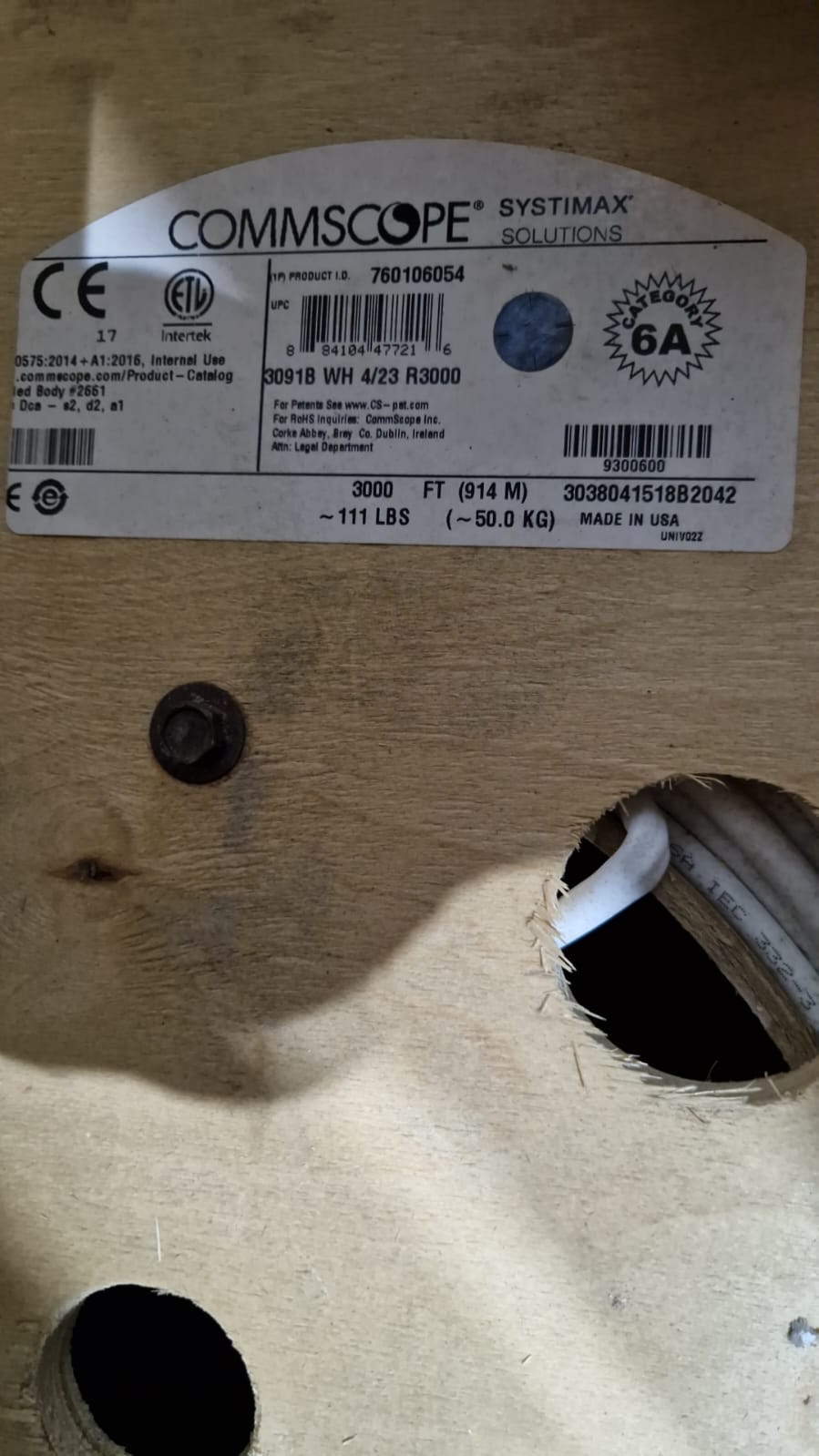 Cables 3091B WH 4/23 R3000 76016054  (Request price)