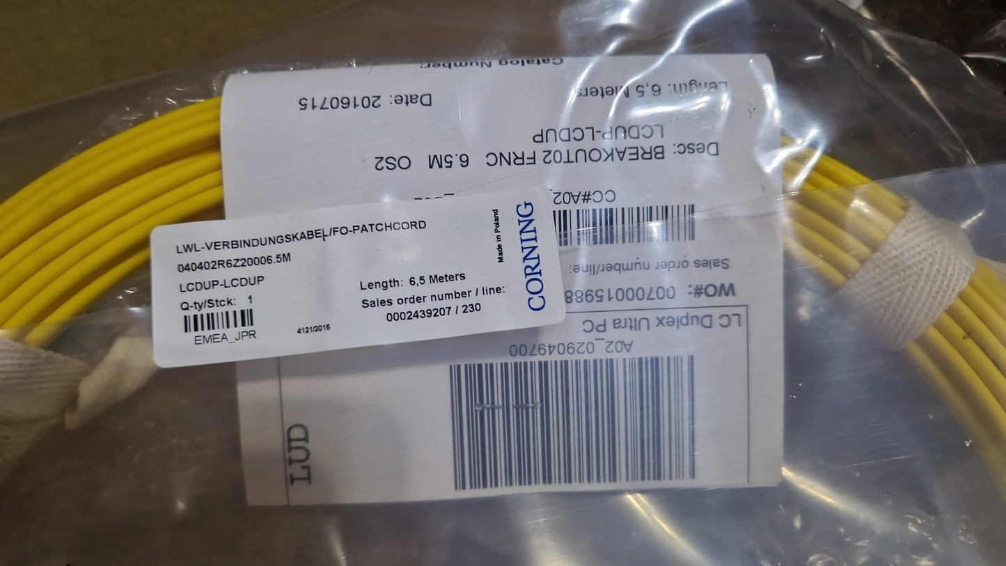 Fiber Optic Connection Cable/FO Patch Cord CORNING 040402R6Z2000  6.5M  (Request price)