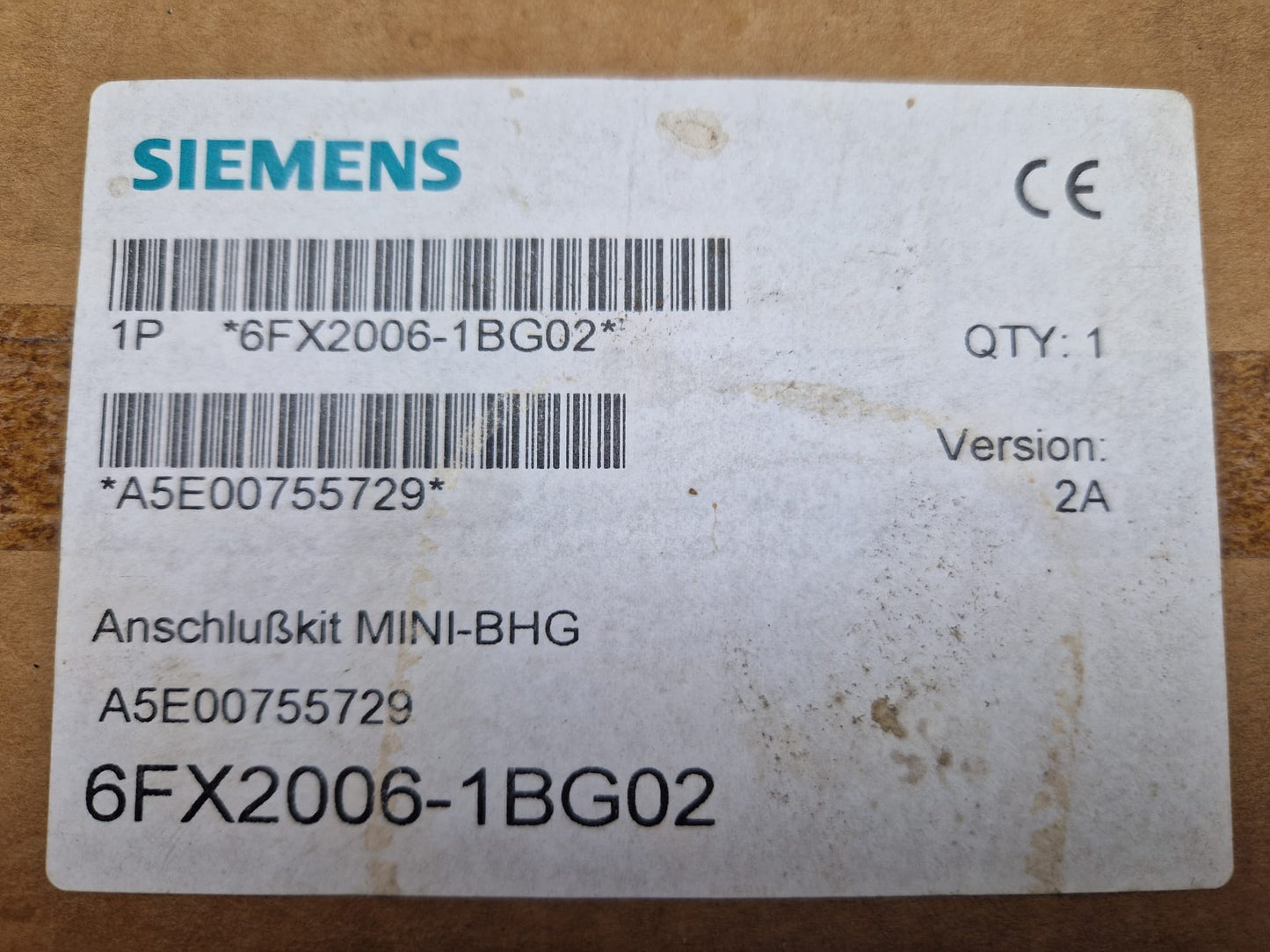 Siemens Connection Kit Mini-BHG 6FX2006-1BG02 (Request price)