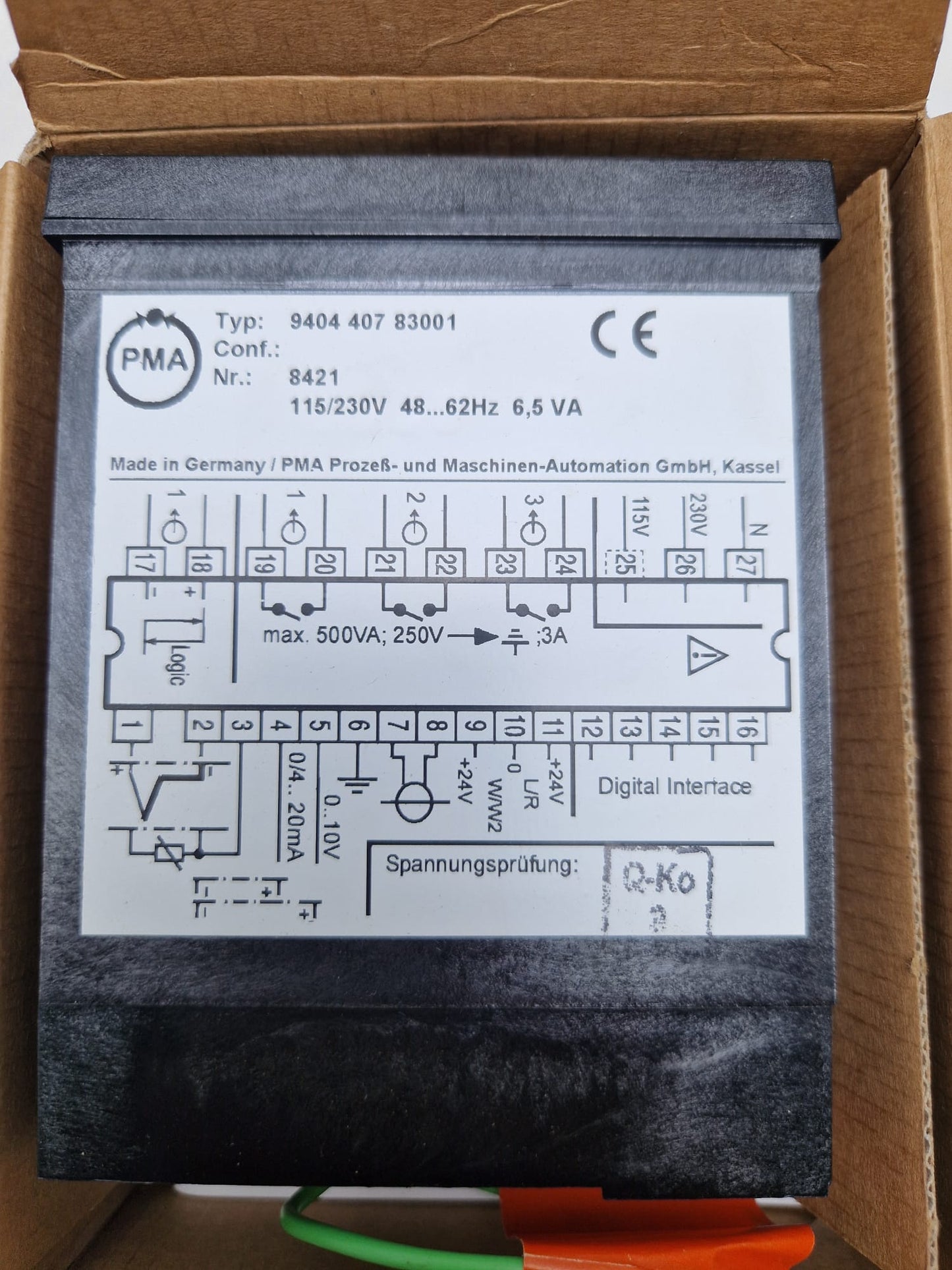Temperature Industrial controller KS 50, P/N 9404 407 83001, Automation (Request price)
