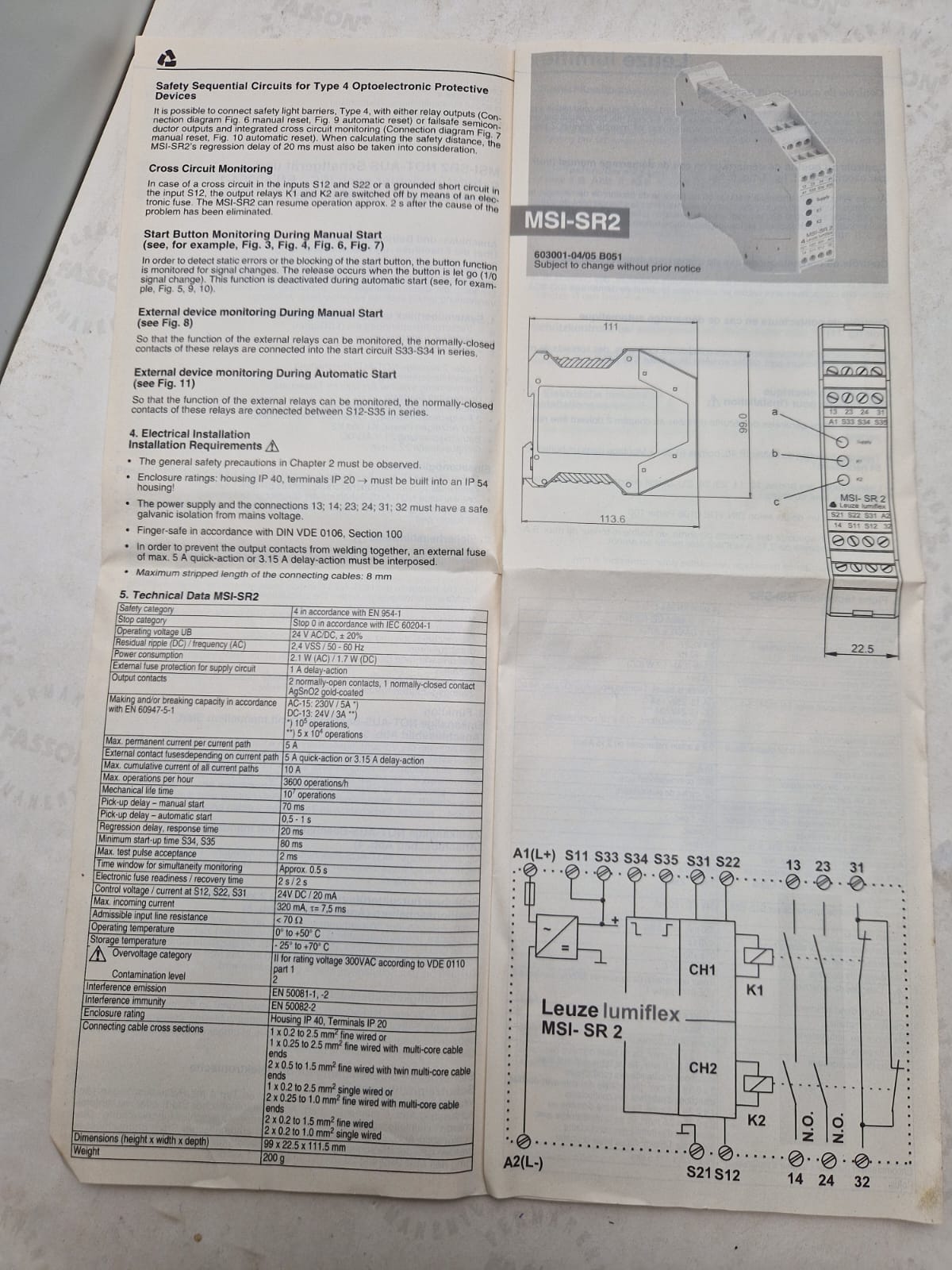 Leuze Lumiflex MSI - SR2 (Request price)