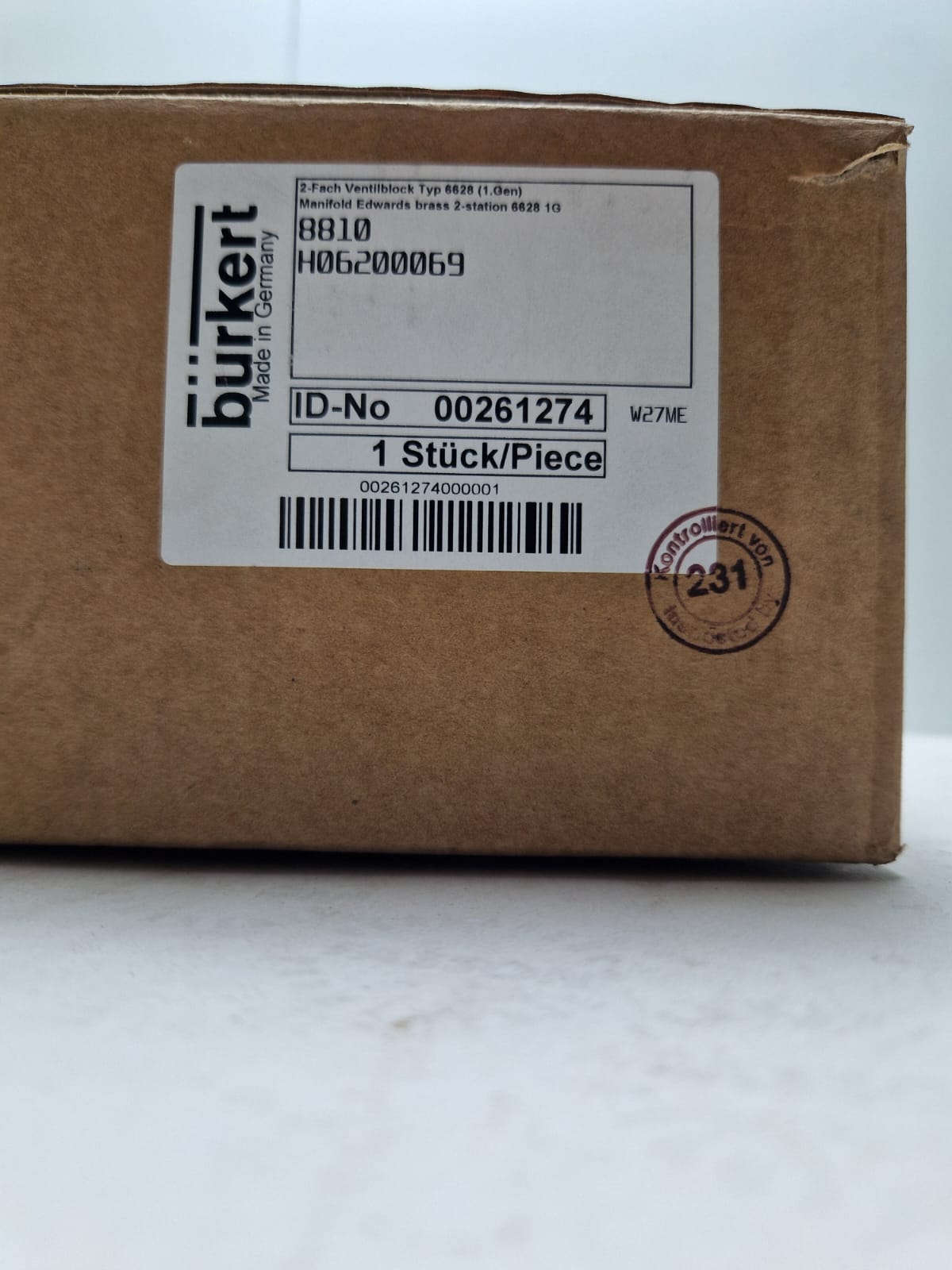 Burkert Water Valve 8810  (Request price)