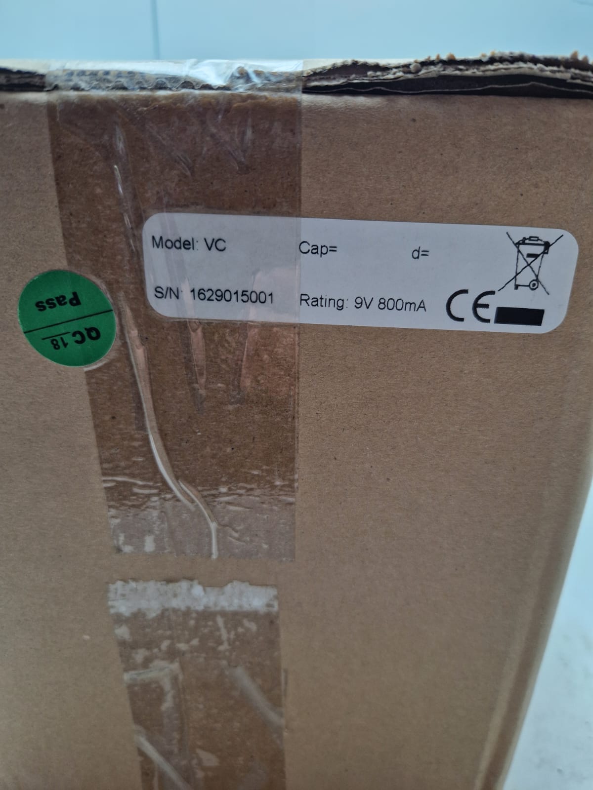 Display for VC Internal Counting 9V 800mA  (Request price)