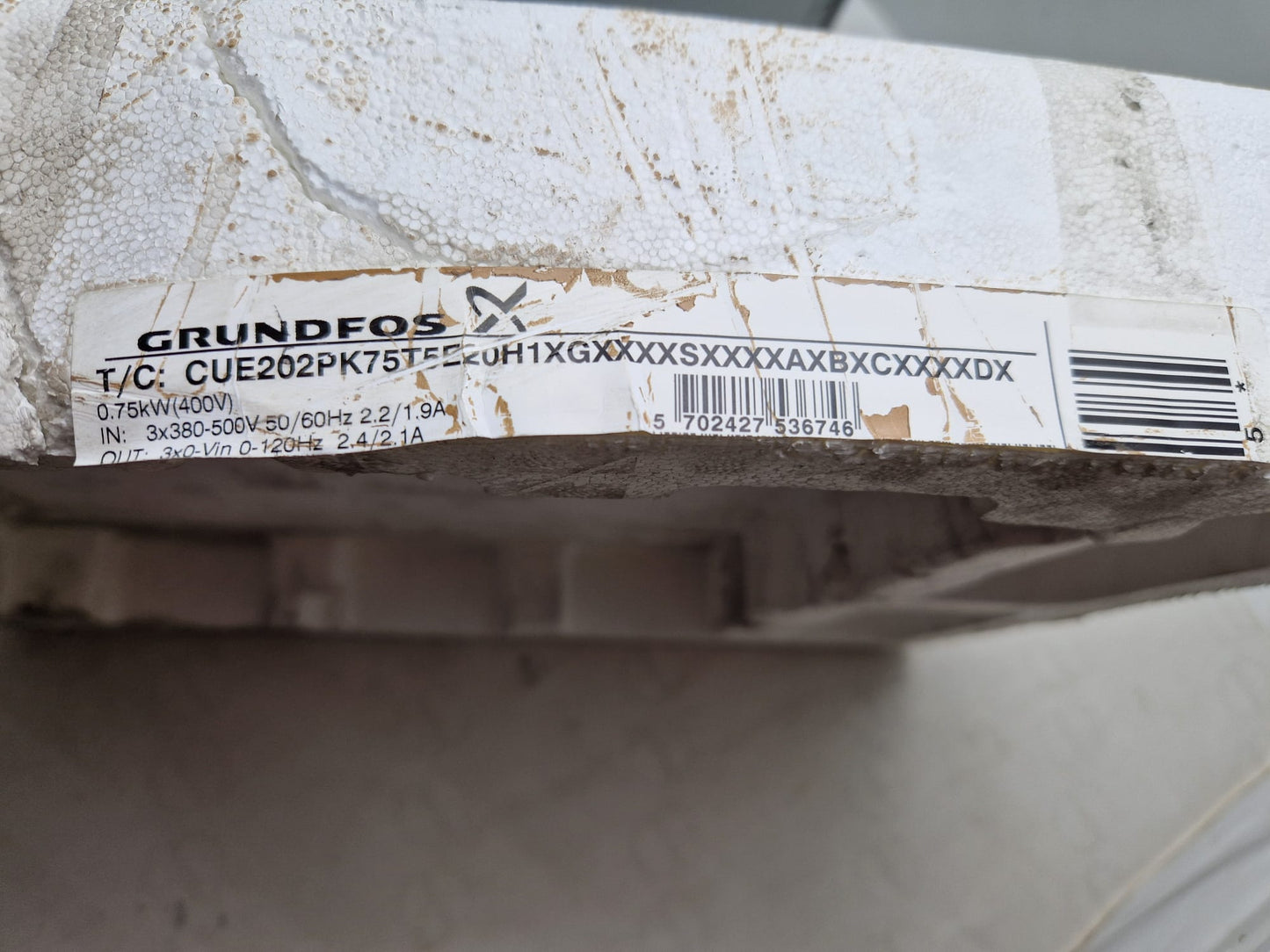 Grundfos CUE 3X380-500V IP20 0.75KW 2.4 (96754676)  (Request price)