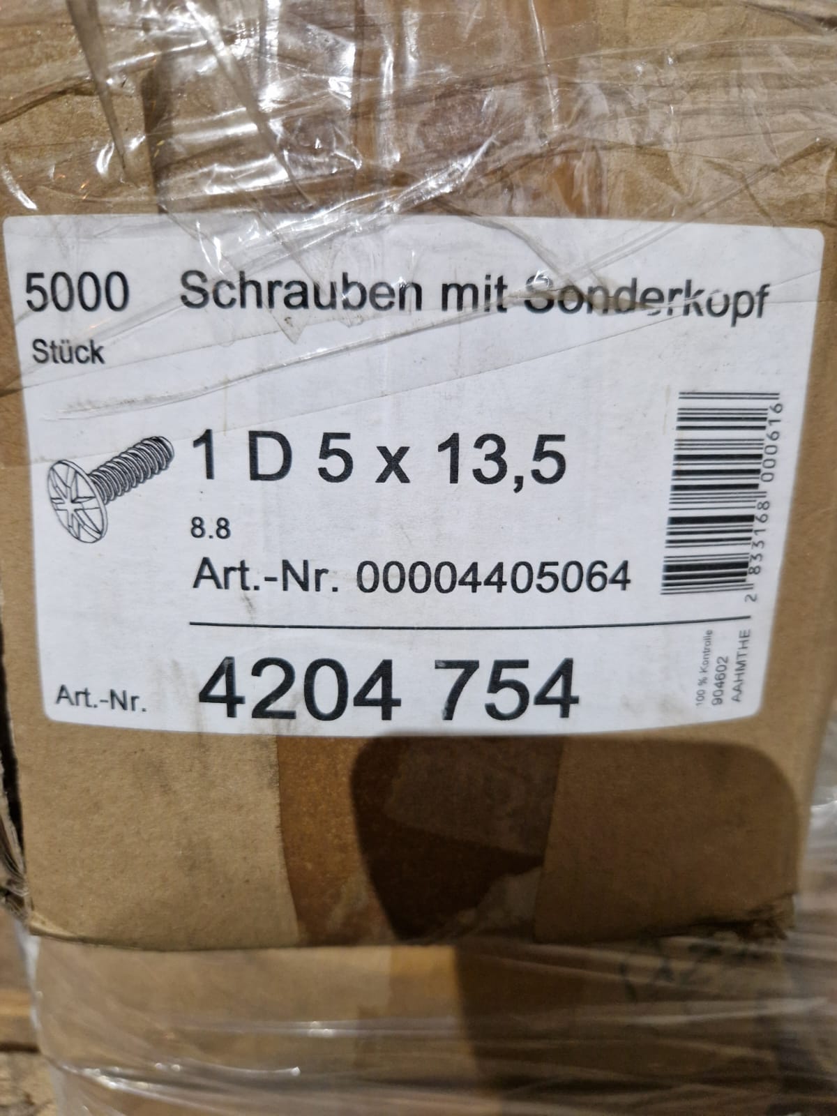 Screws with special head 1 D 5 x 13,5 (Request price)