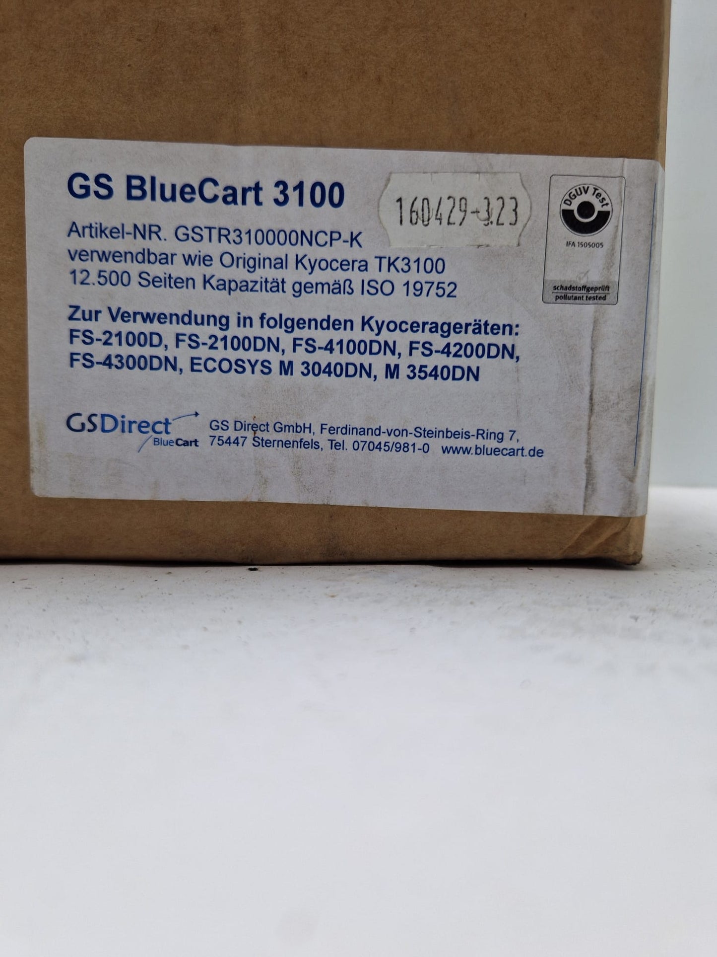 GS BlueCart 3100 for Kyocera FS 2100D TK-3100 (Request price)