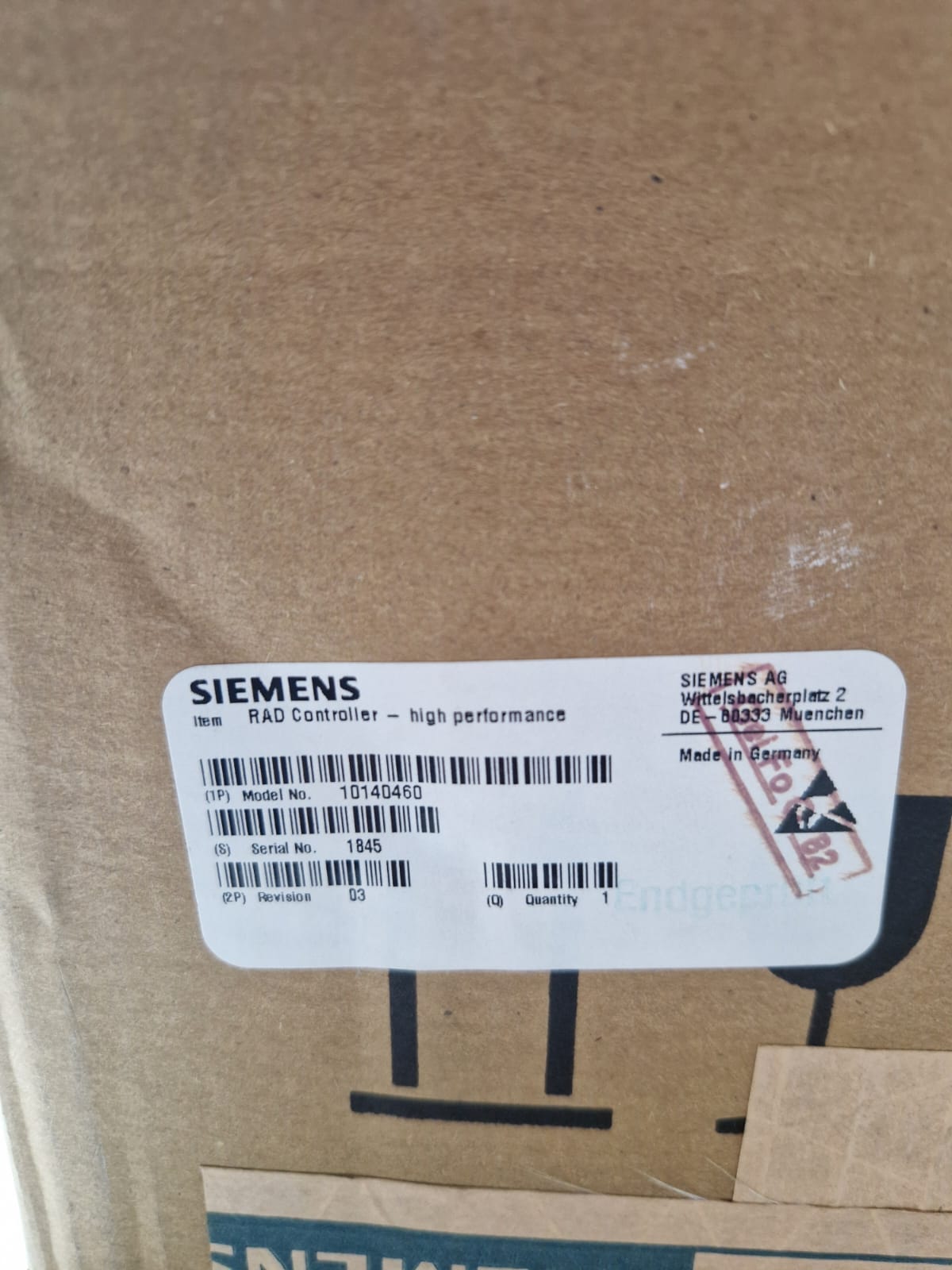 Siemens High Performance Rad Controller - 10140460 (Request price)