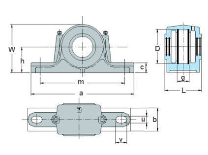 Plummer block housing SN 510 - GLH (Request price)