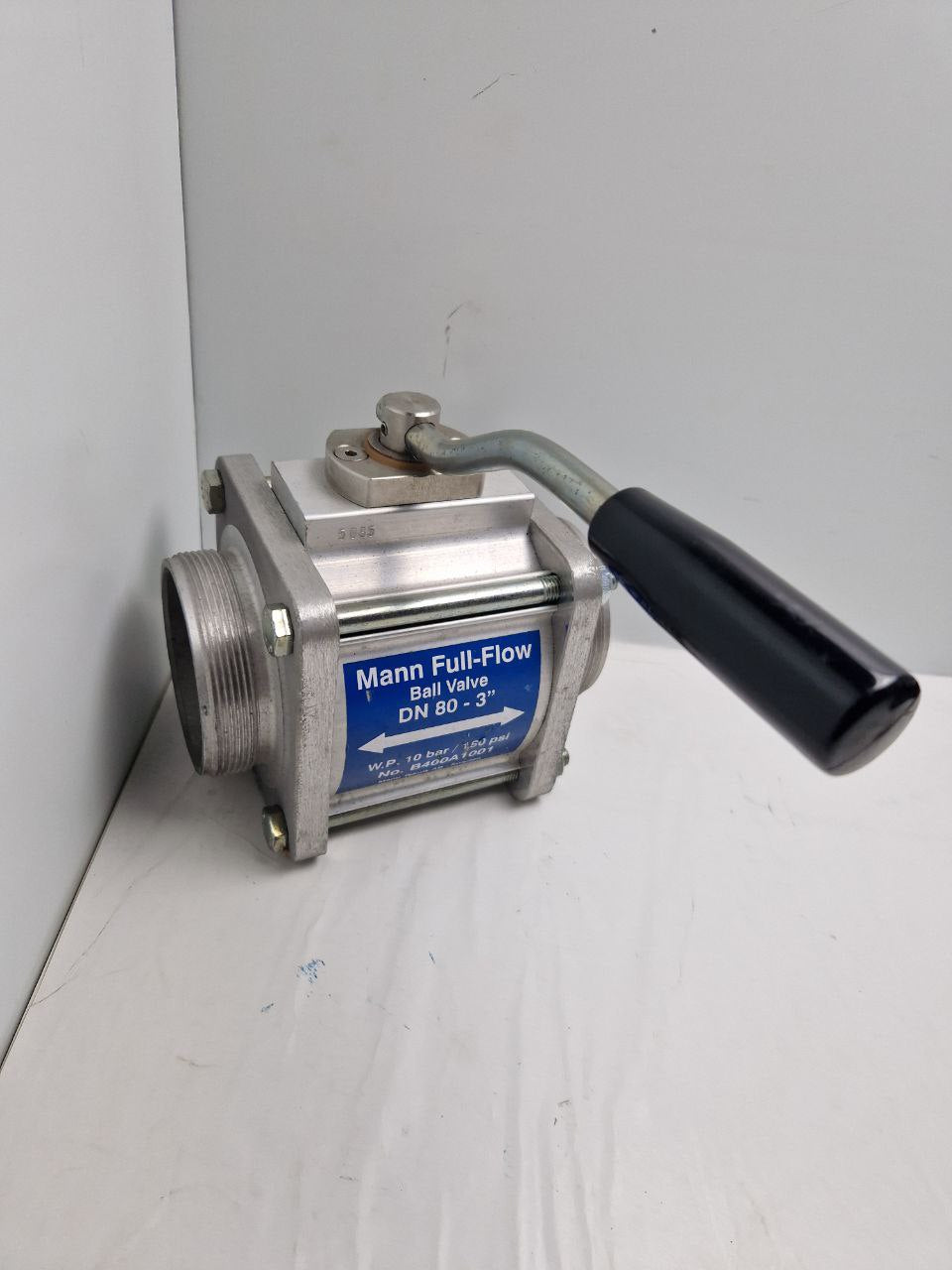 Mann Full - Flow, Ball Valve DN 80-3"; W.P. 10 bar / 150 psi No. B400A1001 (Request price)