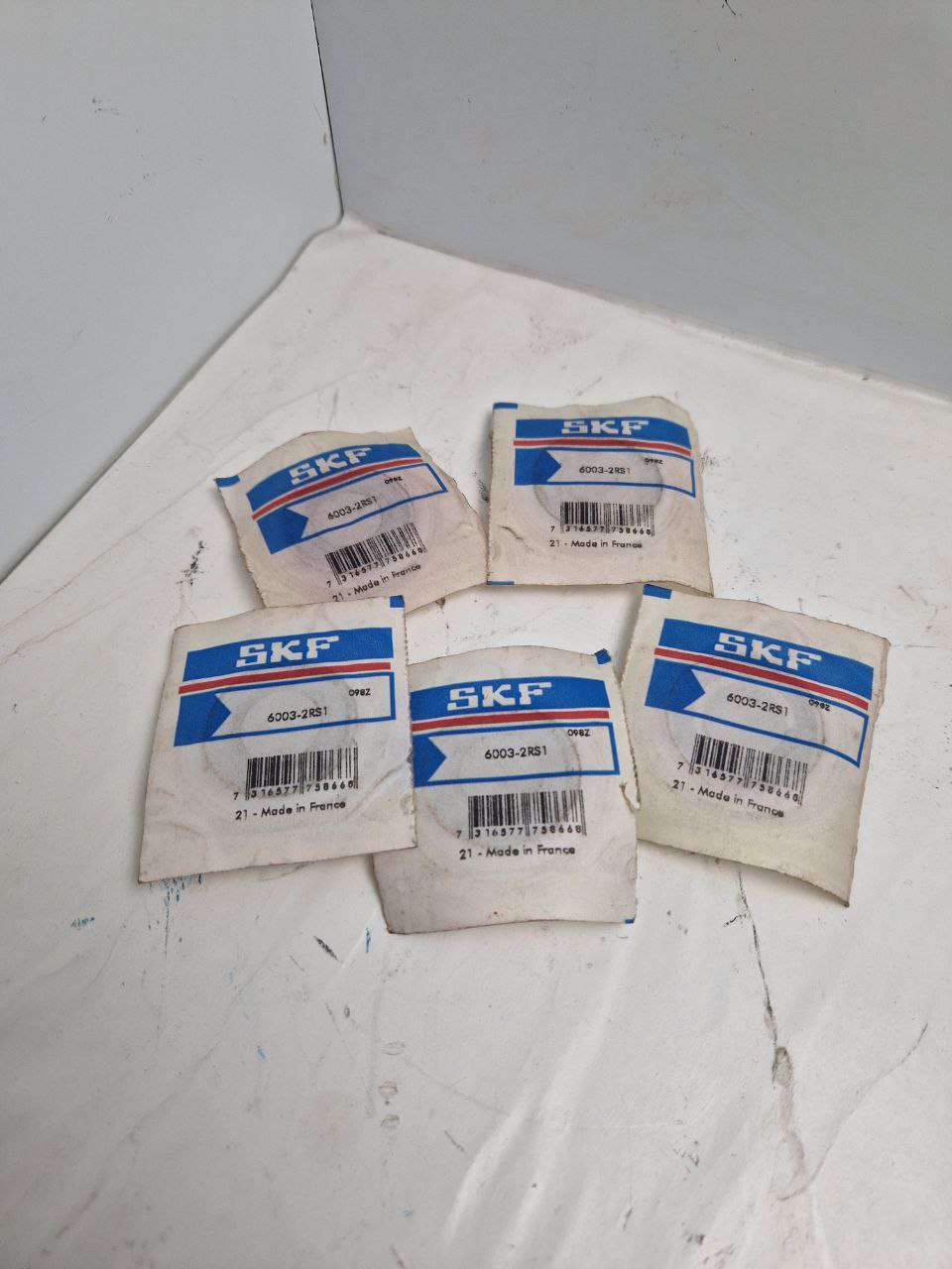 SKF W6003-2RS1 Deep groove ball bearings made of stainless steel with integrated sealing (Request price)
