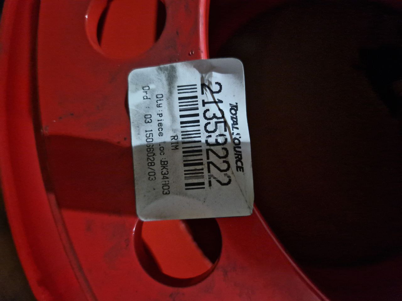 Rim TotalSource TVH 21359222 BK34R03 Ord: 03 15066028/03 (Request price)
