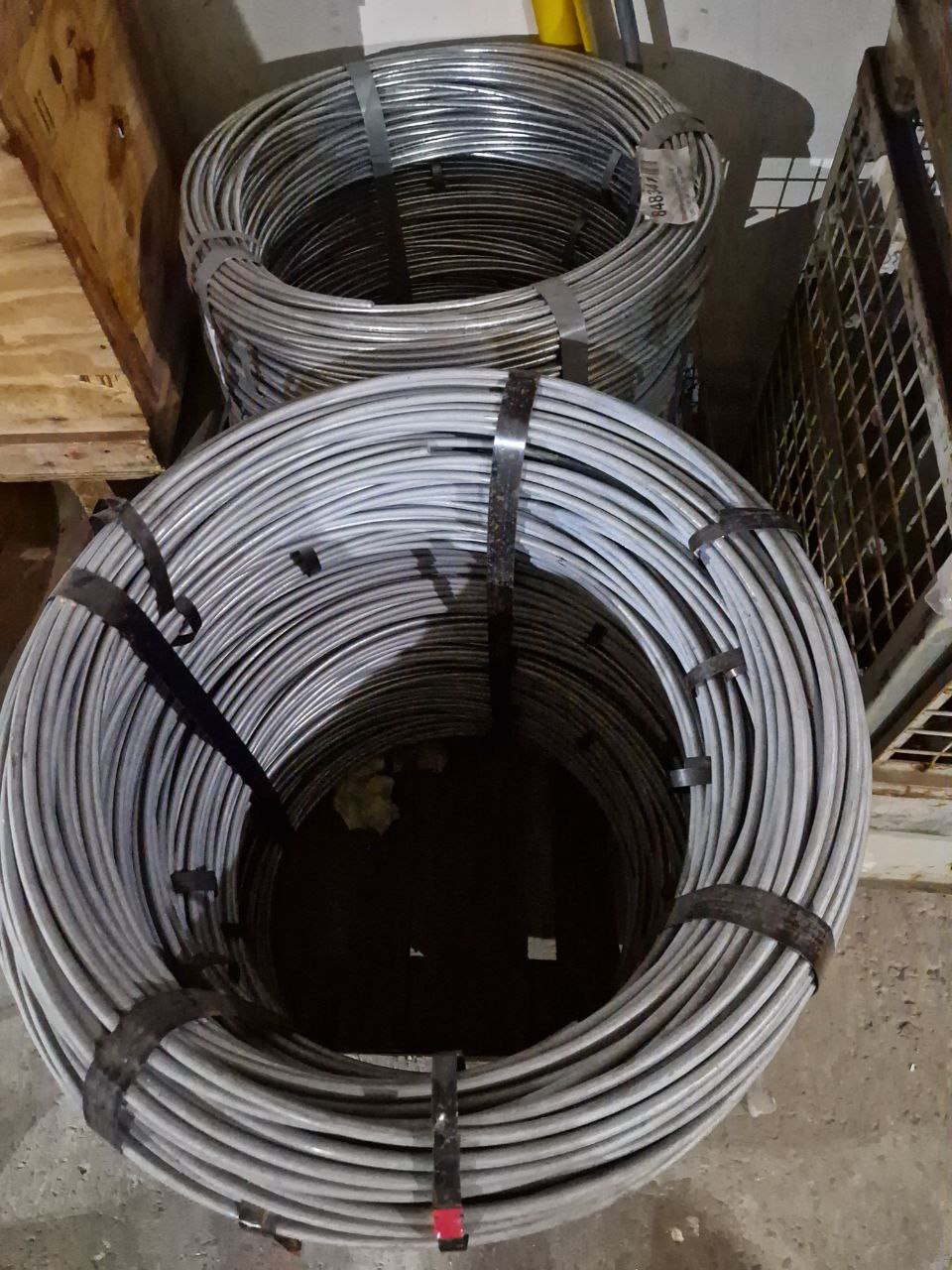 Galvanized round lightning conductor wire 10mm, 848341  (Request price)