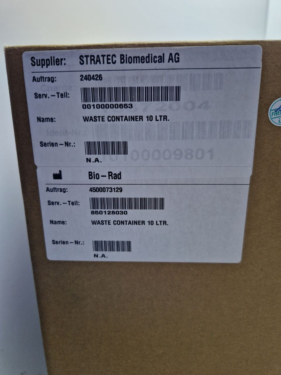 WASTE CONTAINER 10 LTR. 00100000653 / 850128030 (Request price)