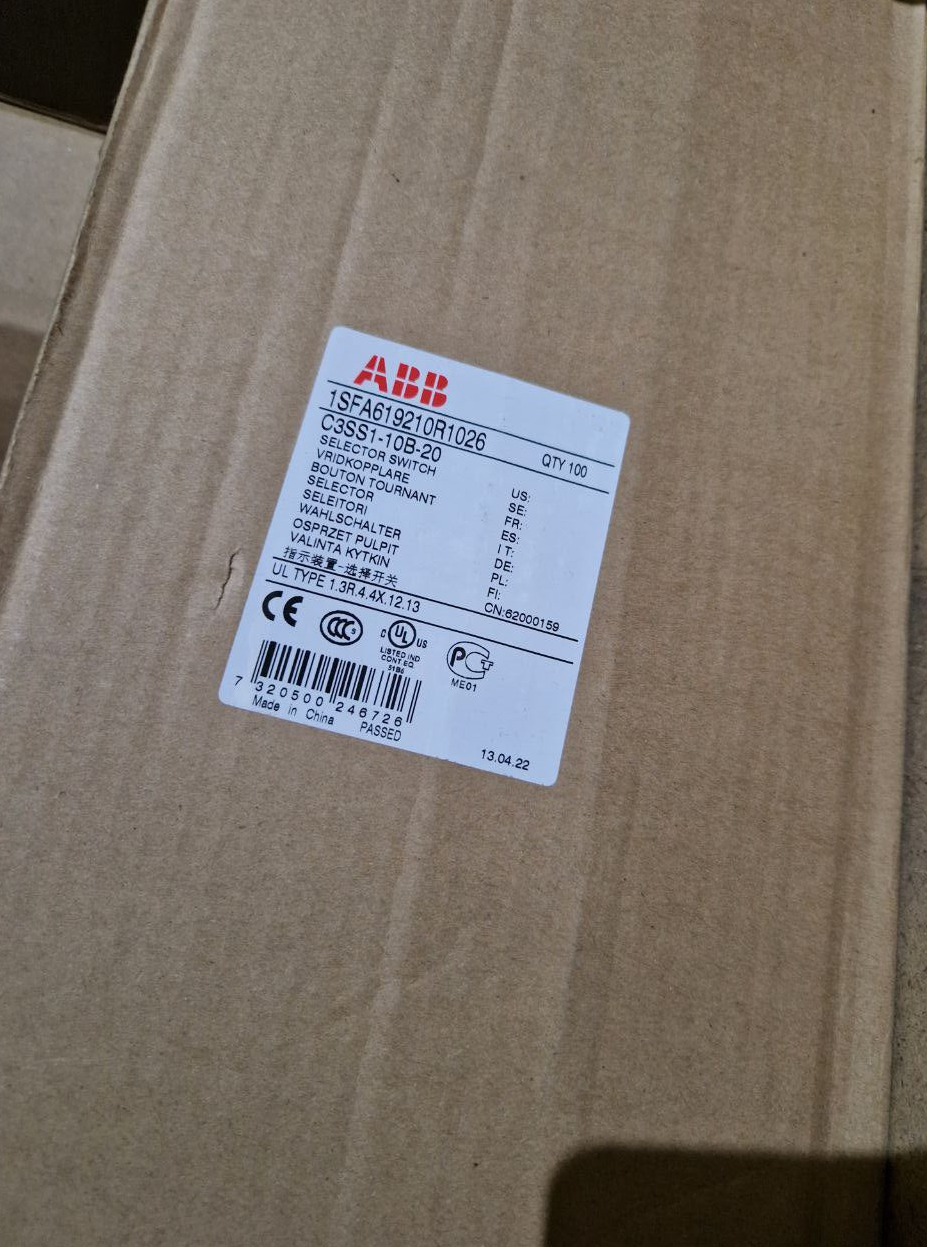 ABB 1SF619210R1026, C3SS1-10B-20 Selector Switch  (Request price)