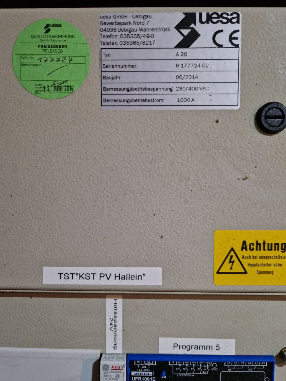 Tool kit for low-voltage distributions A20, uesa (Request price)