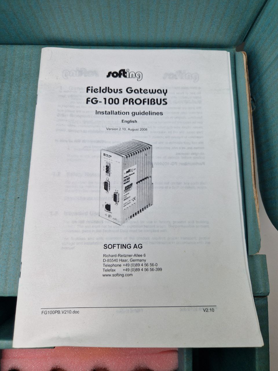 Fieldbus Gateway FG-100-PROFIBUS FG-100-PB  (Request price)