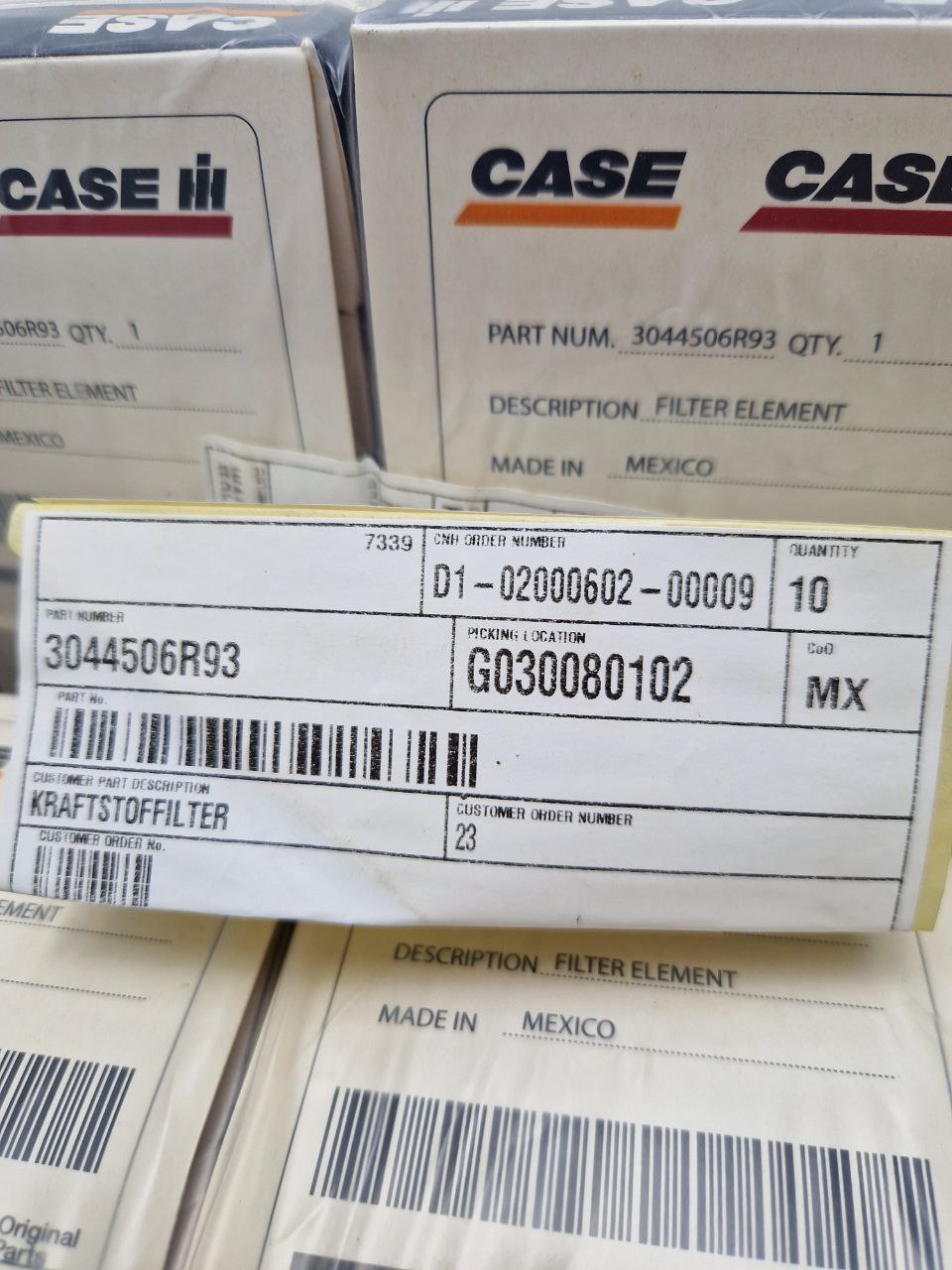 FILTER ELEMENT CASE CNH D1-02000602-00009  (Request price)