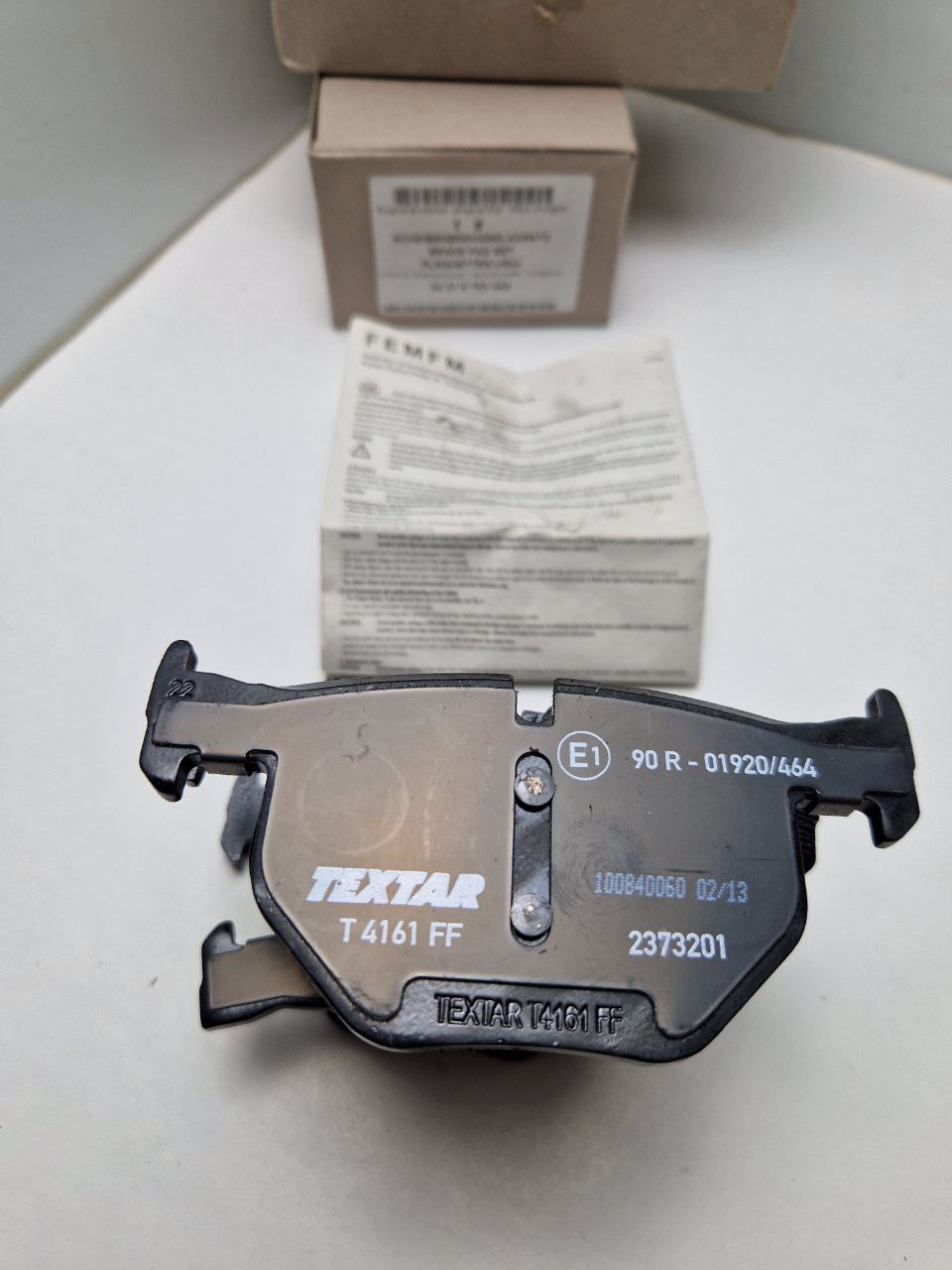 BRAKE PAD SET 34 21 6 763 044;  TEXTAR T 4161 FF  (Request price)