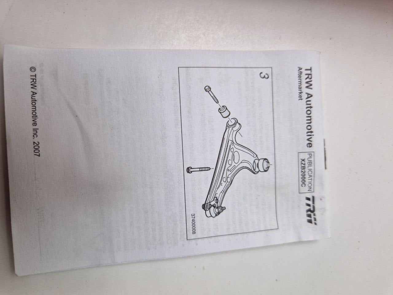 TRW JTC1454 wishbone for BMW X5, X6 (Request price)