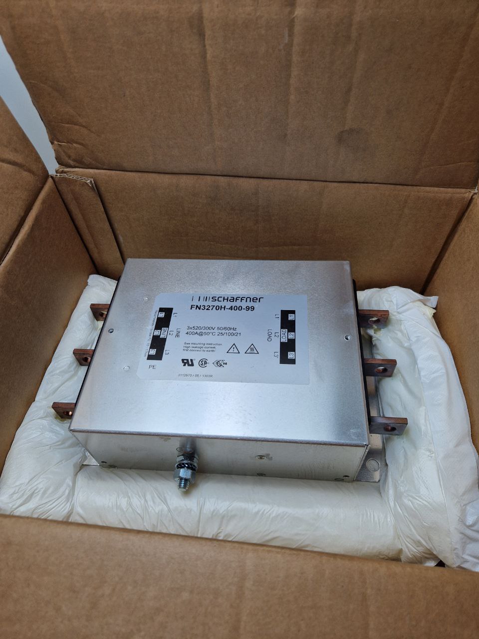 SCHAFFNER FN 3270H-400-99, Compact EMC filter for industrial motor drive applications (Request price)