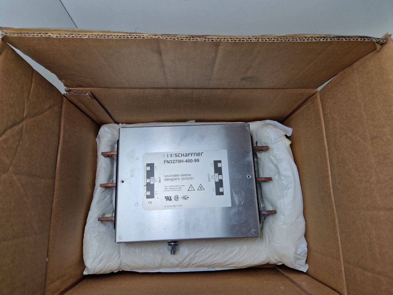 SCHAFFNER FN 3270H-400-99, Compact EMC filter for industrial motor drive applications (Request price)