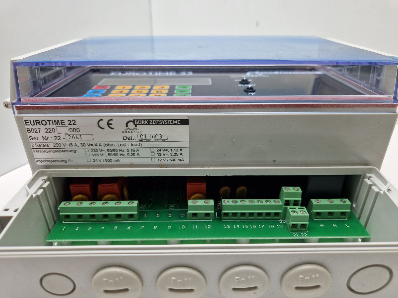 COMPUTER MASTER CLOCKS EUROTIME 22  (Request price)