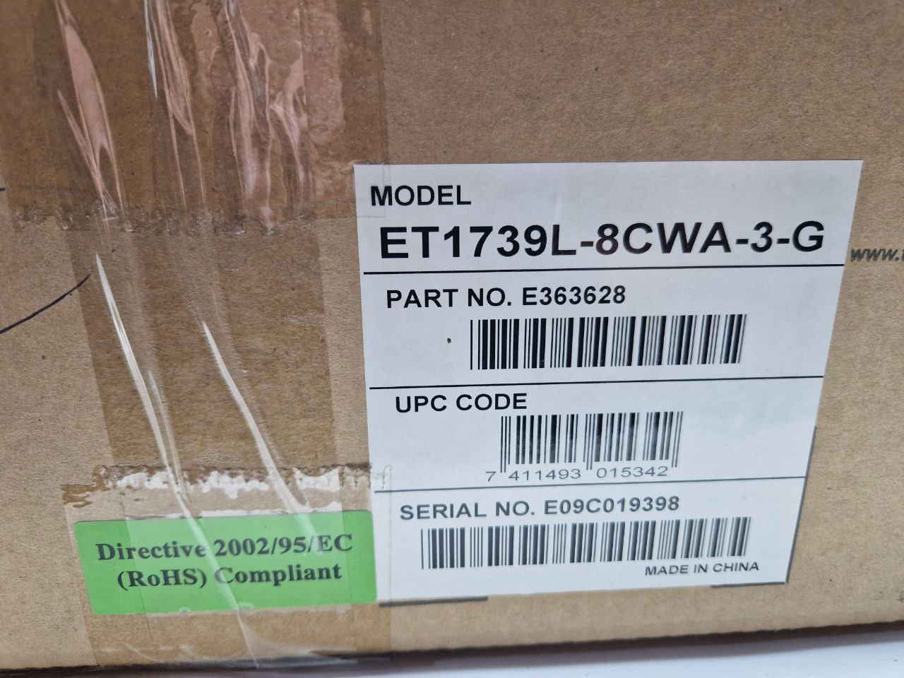 Elo Touchsystems Open Frame Touchscreen ET1739L-8CWA-3-G, E363628 Working  (Request price)