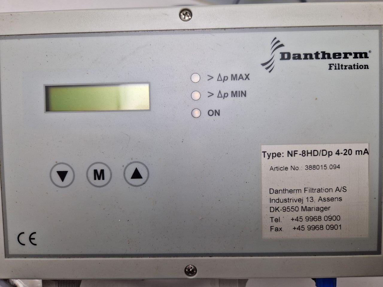 Dantherm Filtration 388015094, HF-8HD/Dp4-20mA  (Request price)