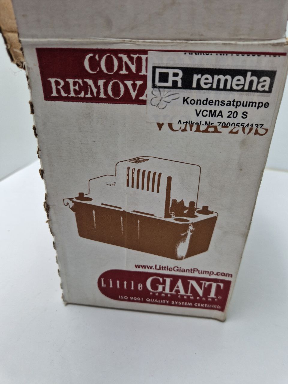 CONDENSATE REMOVAL PUMP VCMA-20S Little Giant  (Request price)