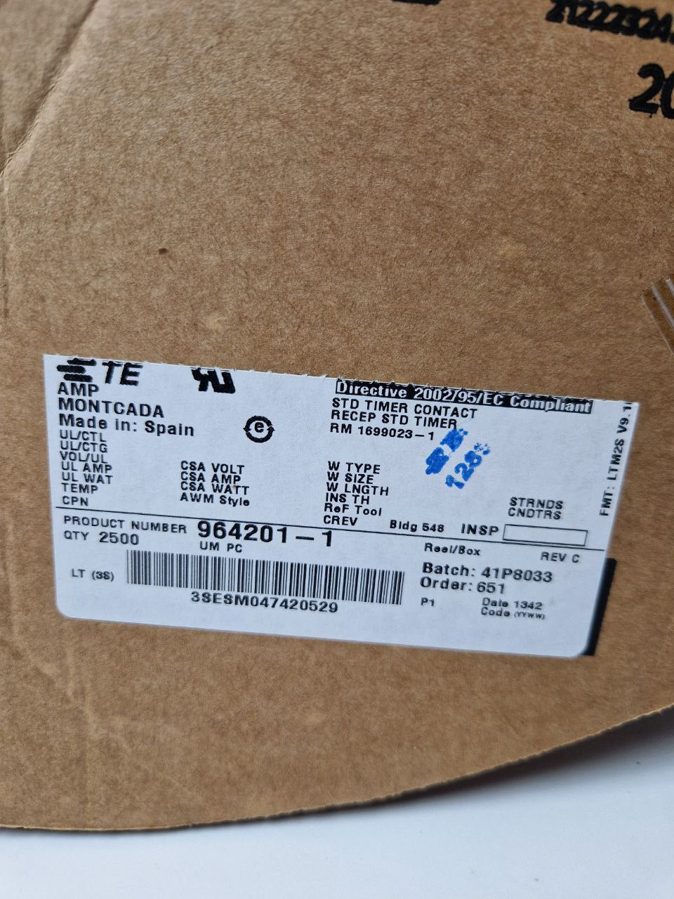 STD TIMER CONTACT RECEP964201-1, RM 1699023-1 (Request price)