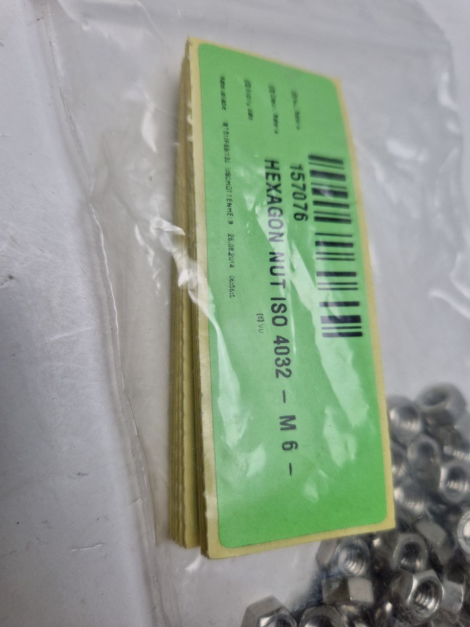 NUT,HEX,ISO 4032,M6,A4-70,NO SURFACE TRE, Item: Vestas 157076 • NEG Micon (Request price)