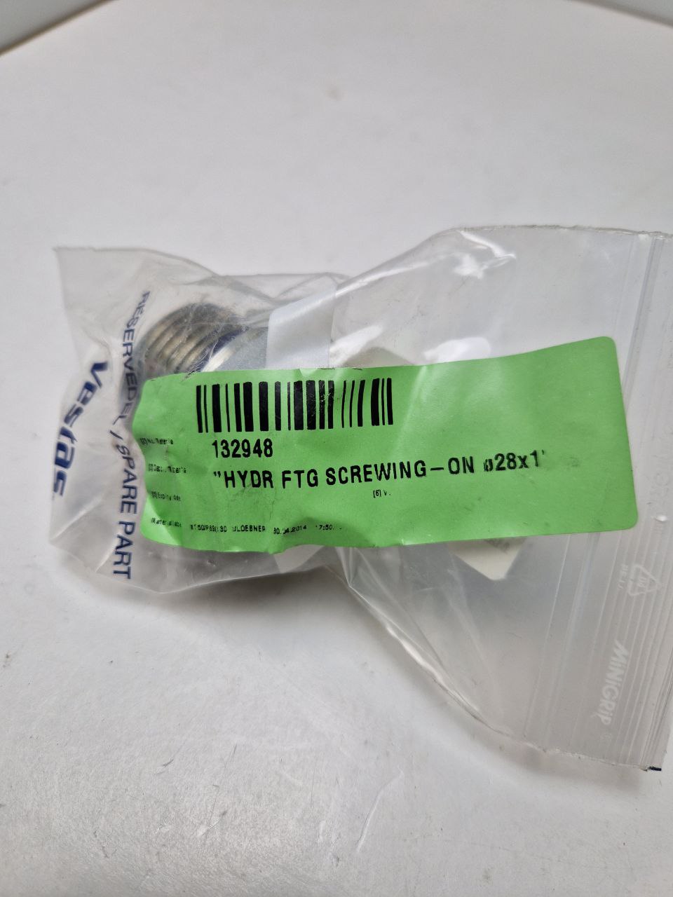 CONNECTOR,ISO 8434-1,LIGHT,28 mm, Item: Vestas 132948  (Request price)