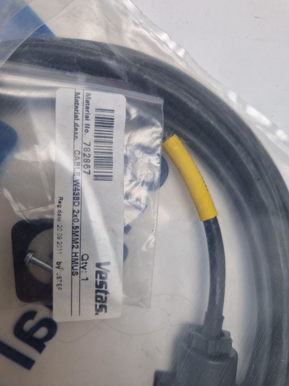 CABLE W438D 2x0,5MM2 HMUS, Item: Vestas 782867   (Request price)