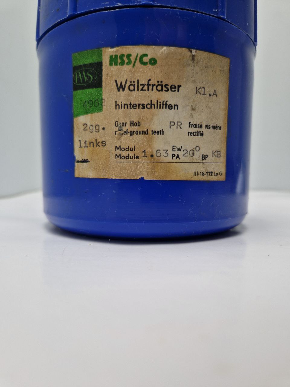 Gear hob tool VEB PWS  A m.1, 63/20* 202  PR KB ** XO 474 694 HSS -E/f  d3 Wobble cutter  (Request price)